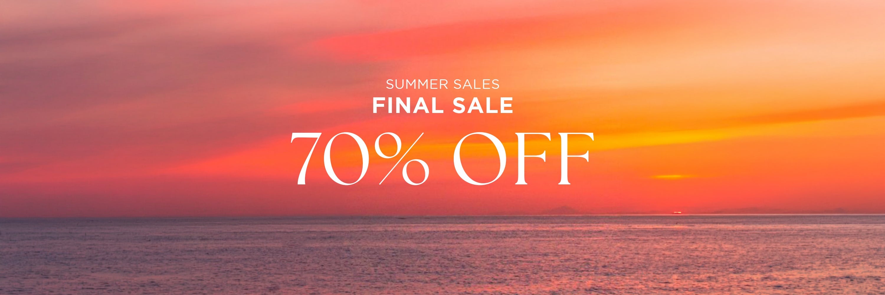 SUMMER SALE 70% OFF
