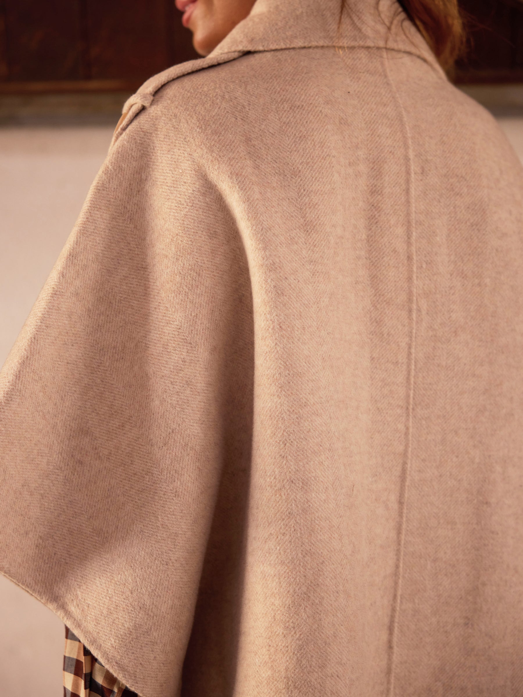 Wool cape