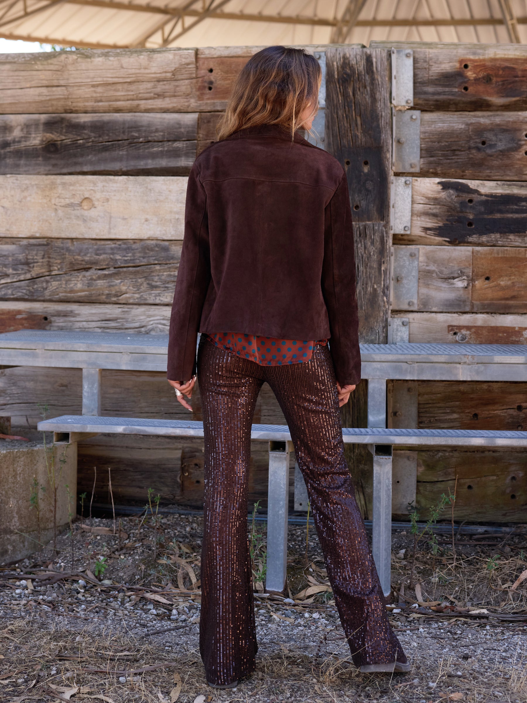 Sequined pants