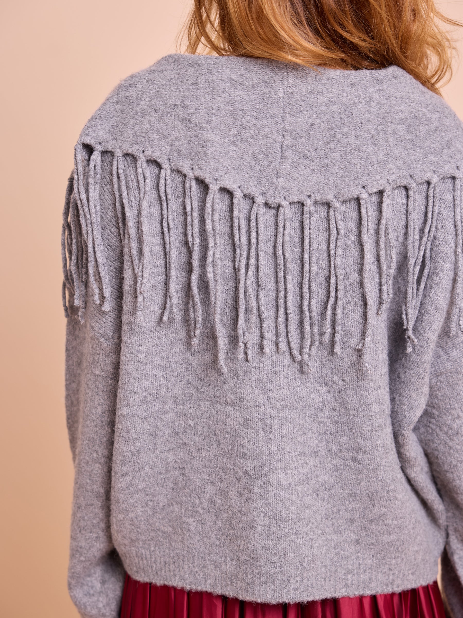 Casaco Malha Franjas