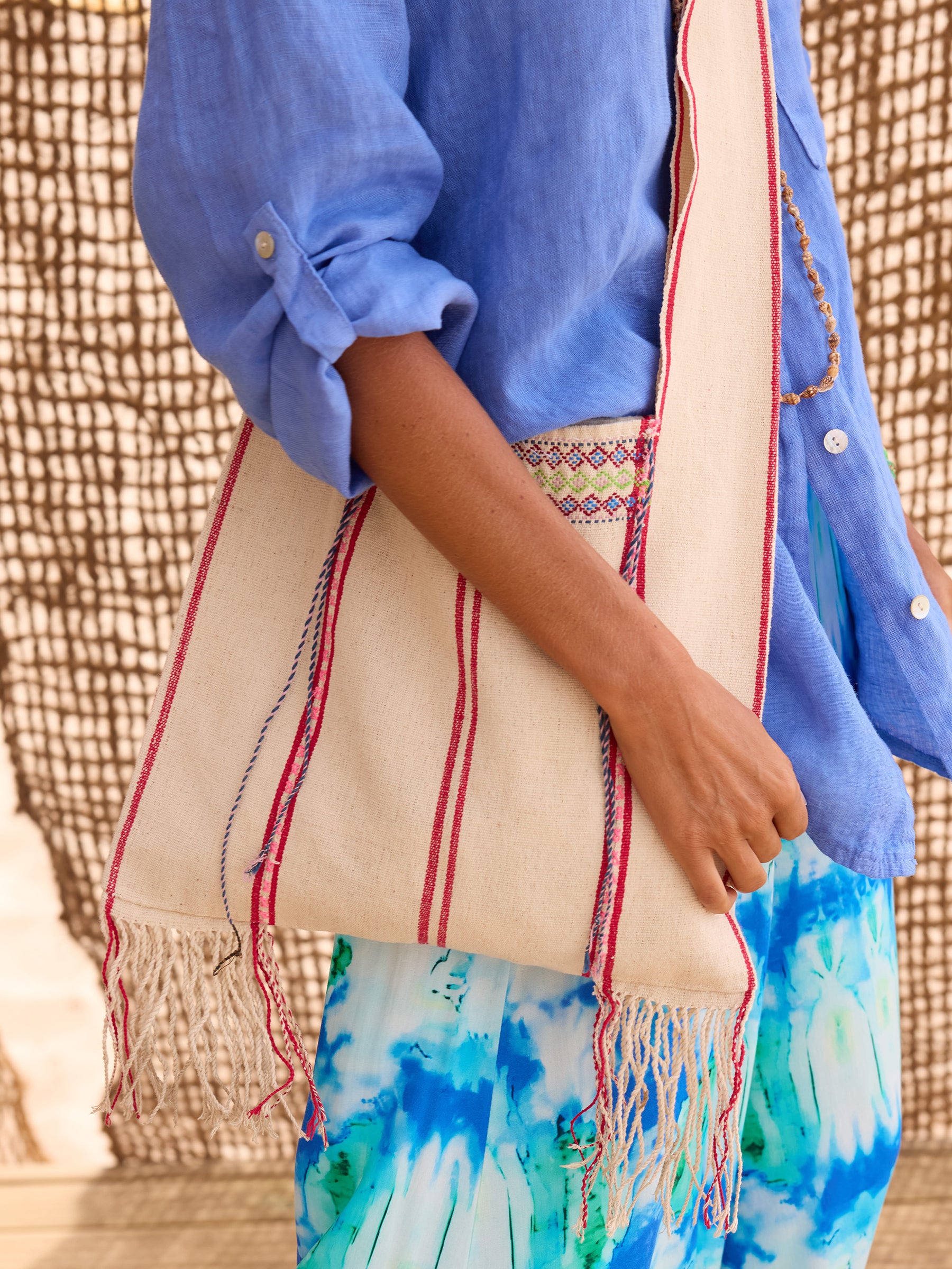 Bolso de rayas