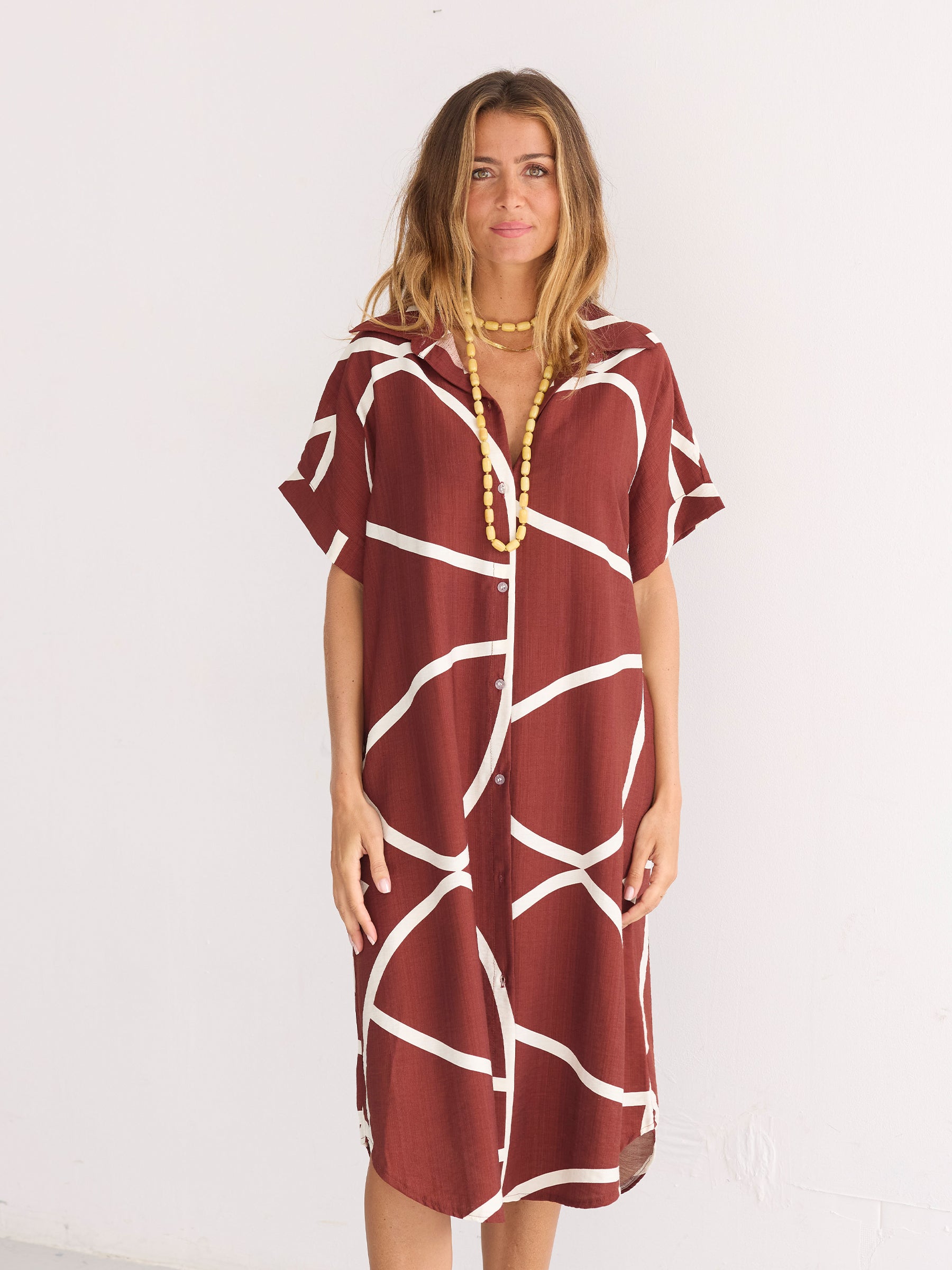 Vestido de nuez de Brasil