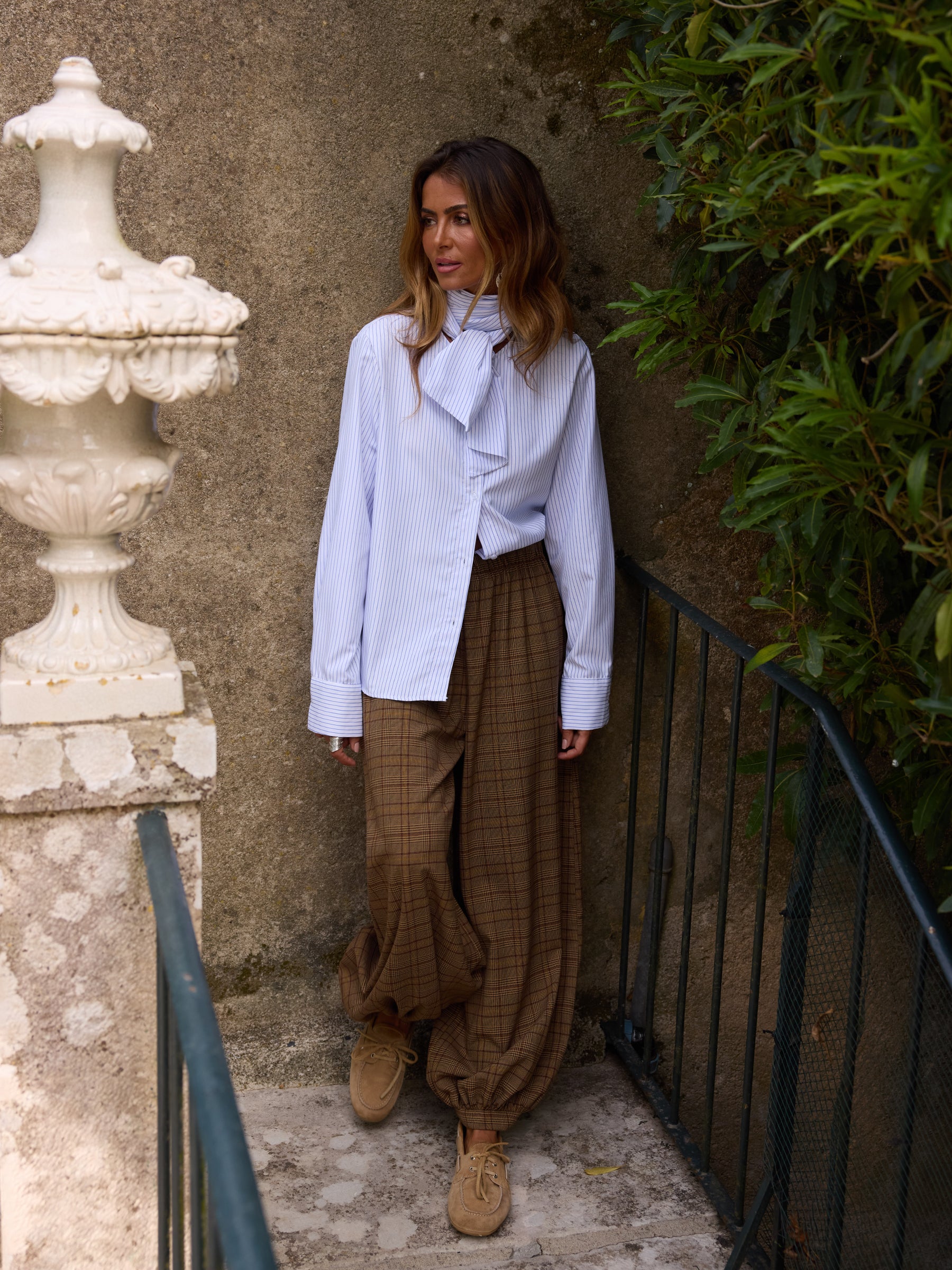 Blusa Laçada Riscas