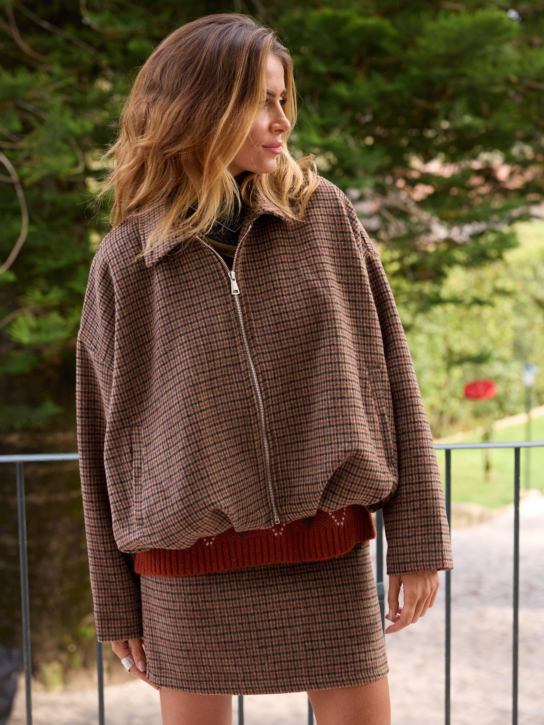 Casaco Pied-de-Poule