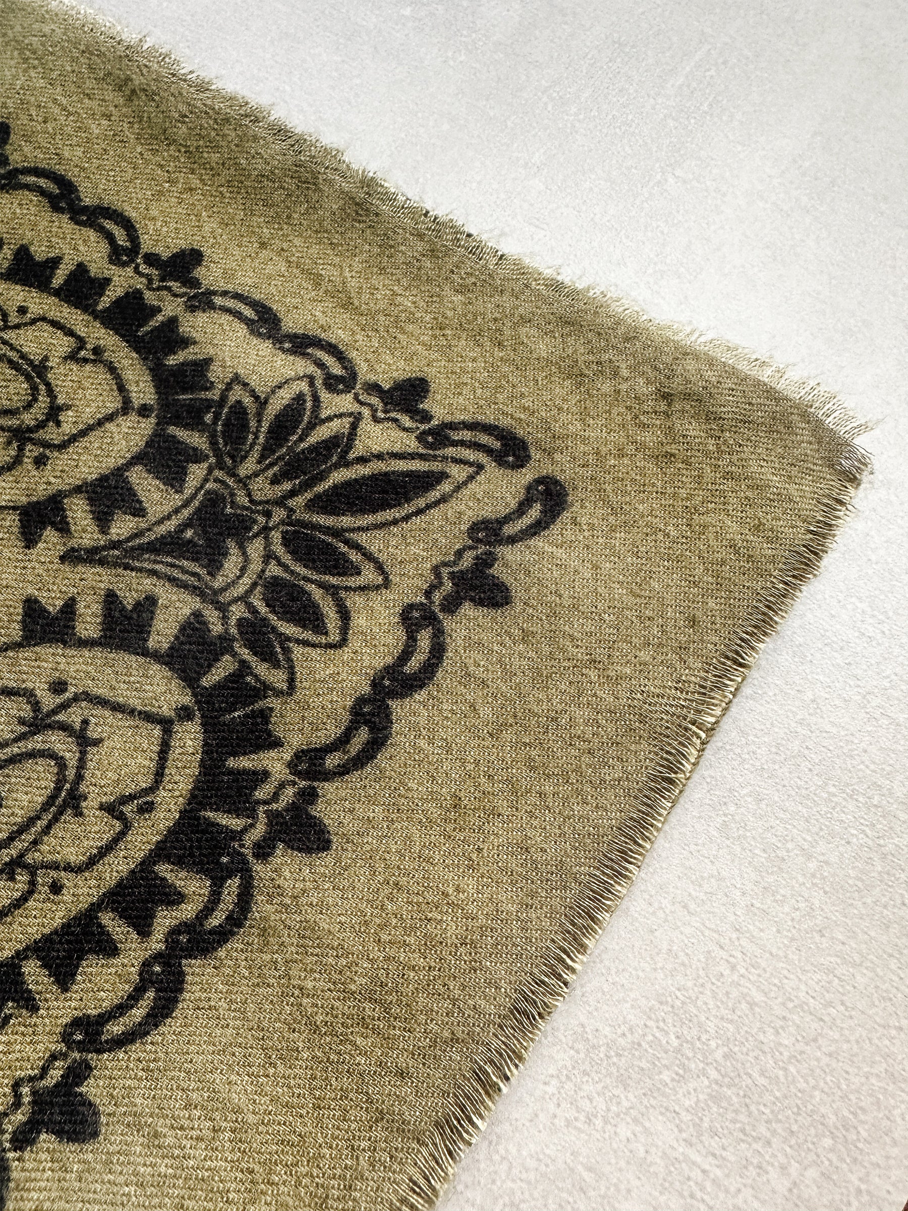 Paisley Khaki scarf