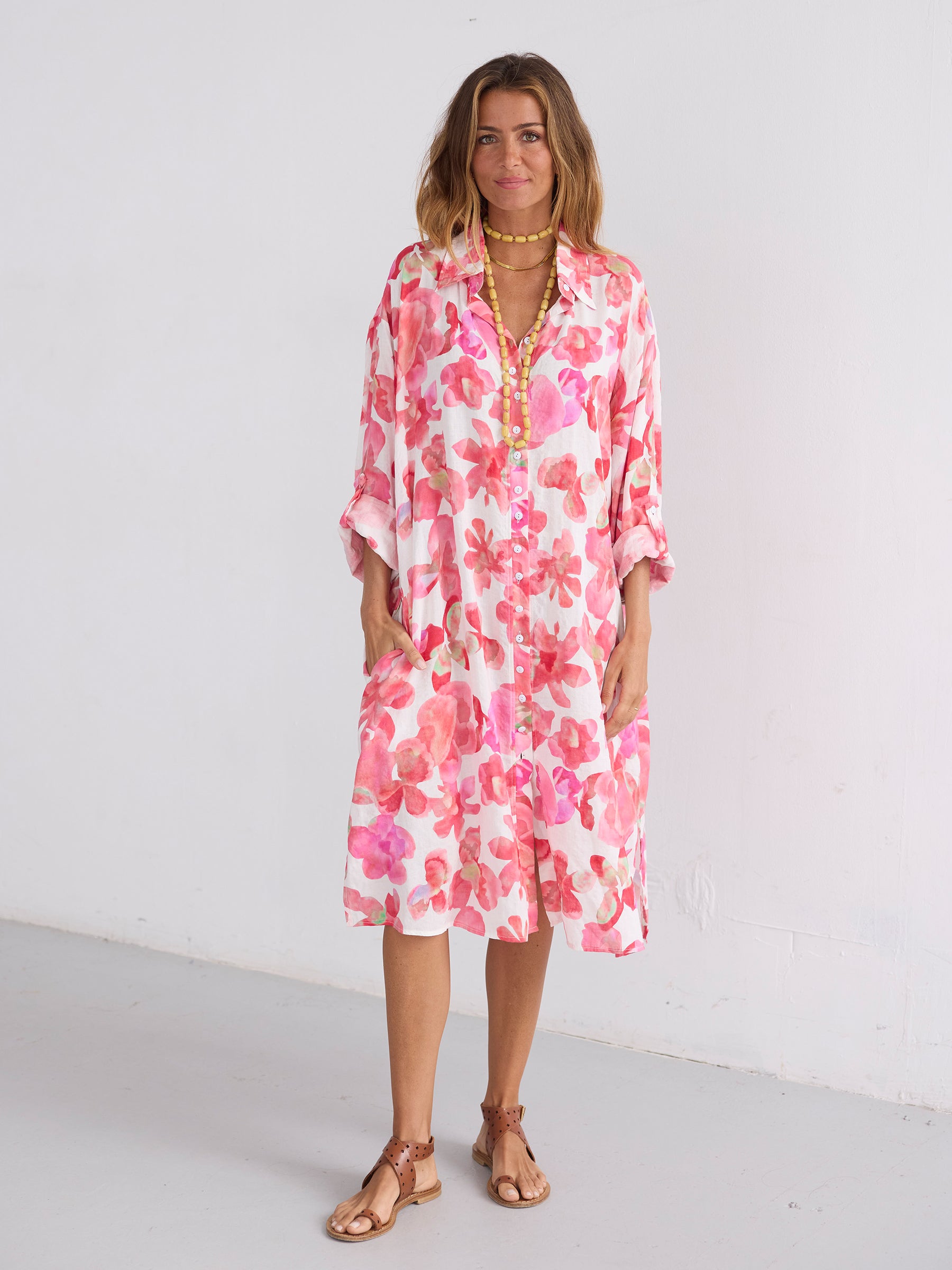 Vestido color almendra tostada