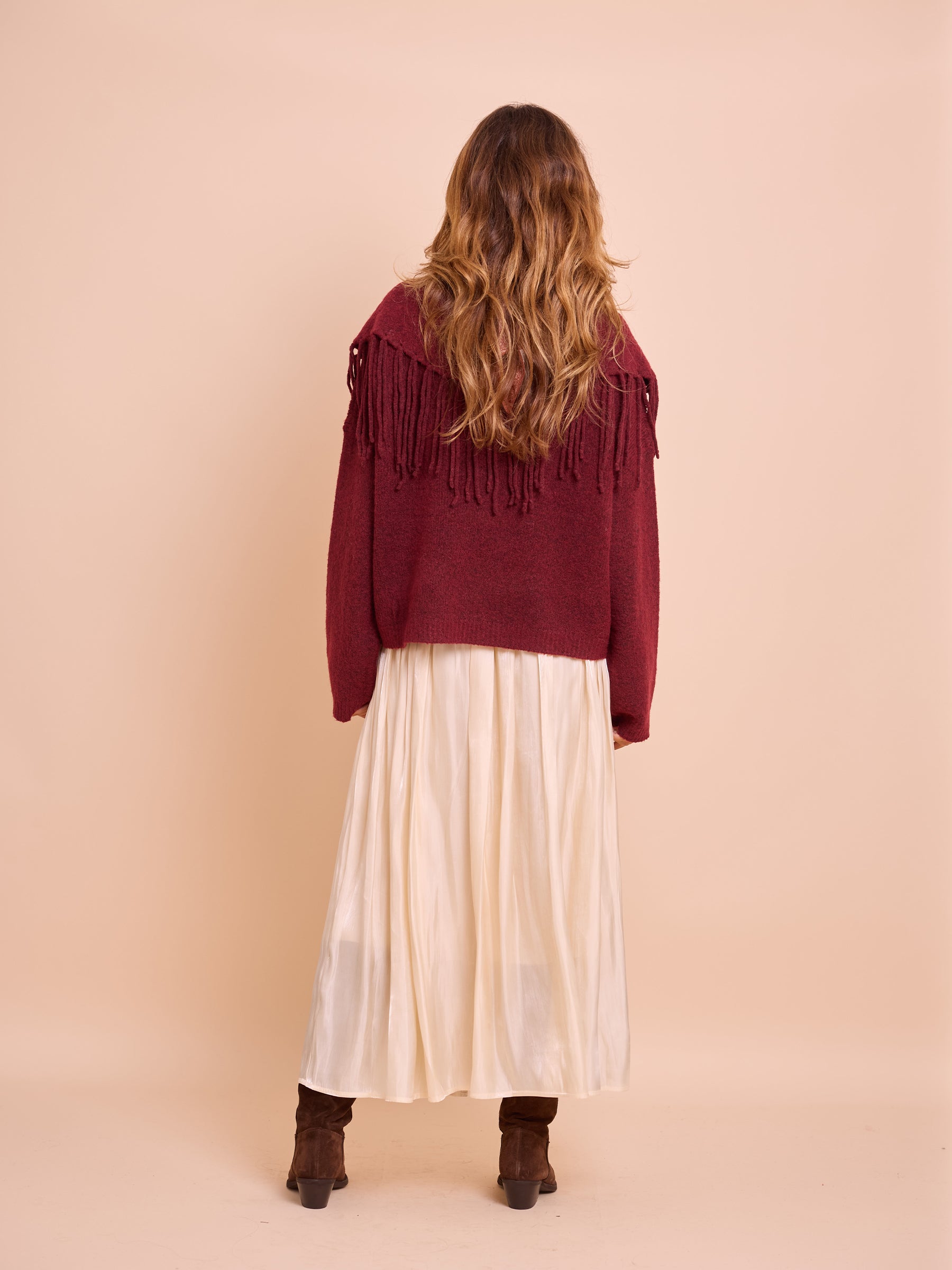 Casaco Malha Franjas