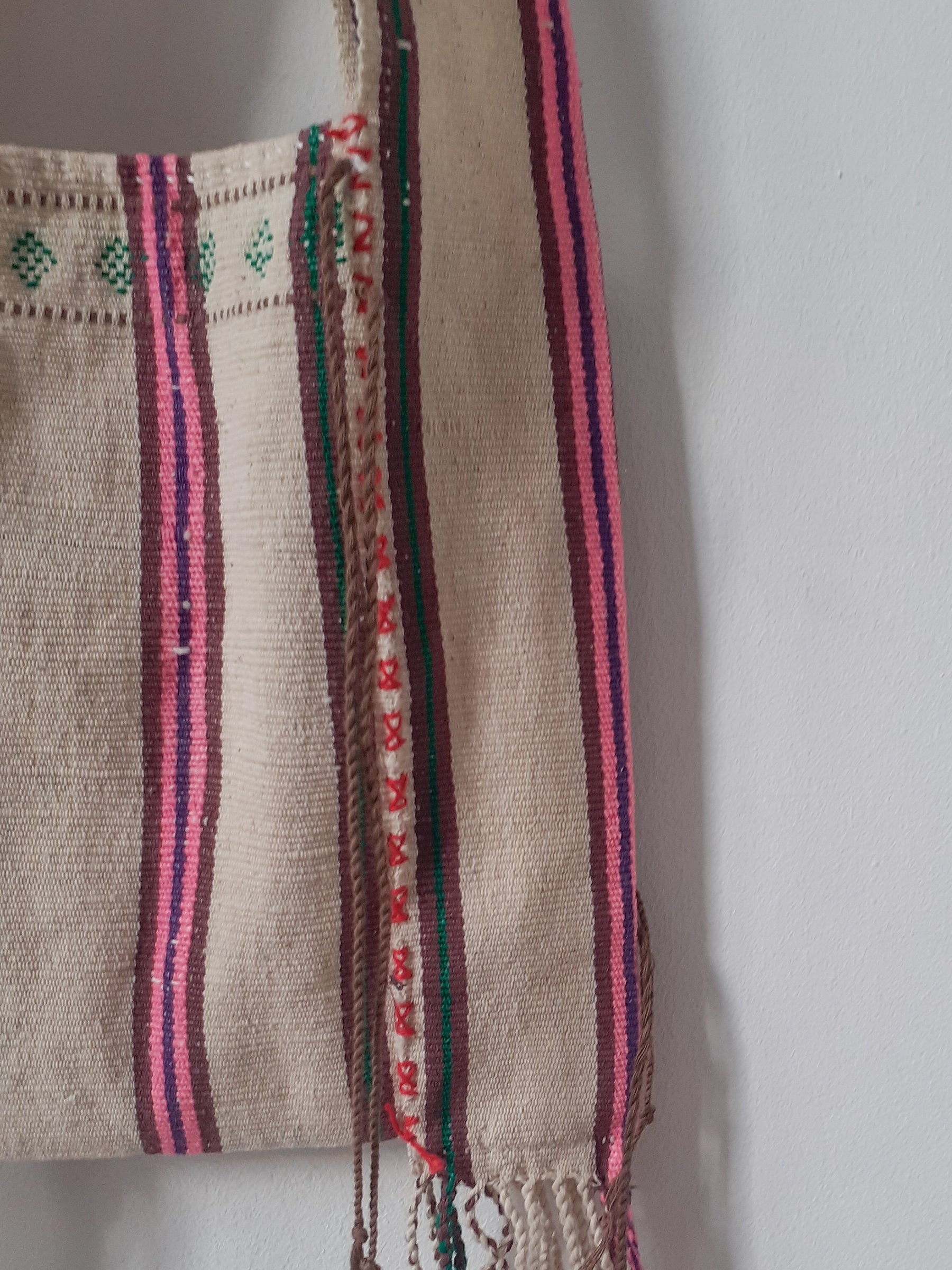 Striped bag