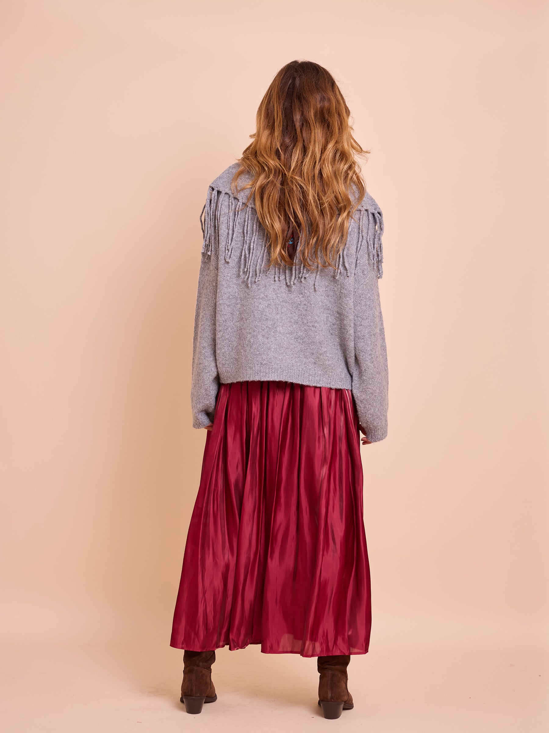 Casaco Malha Franjas