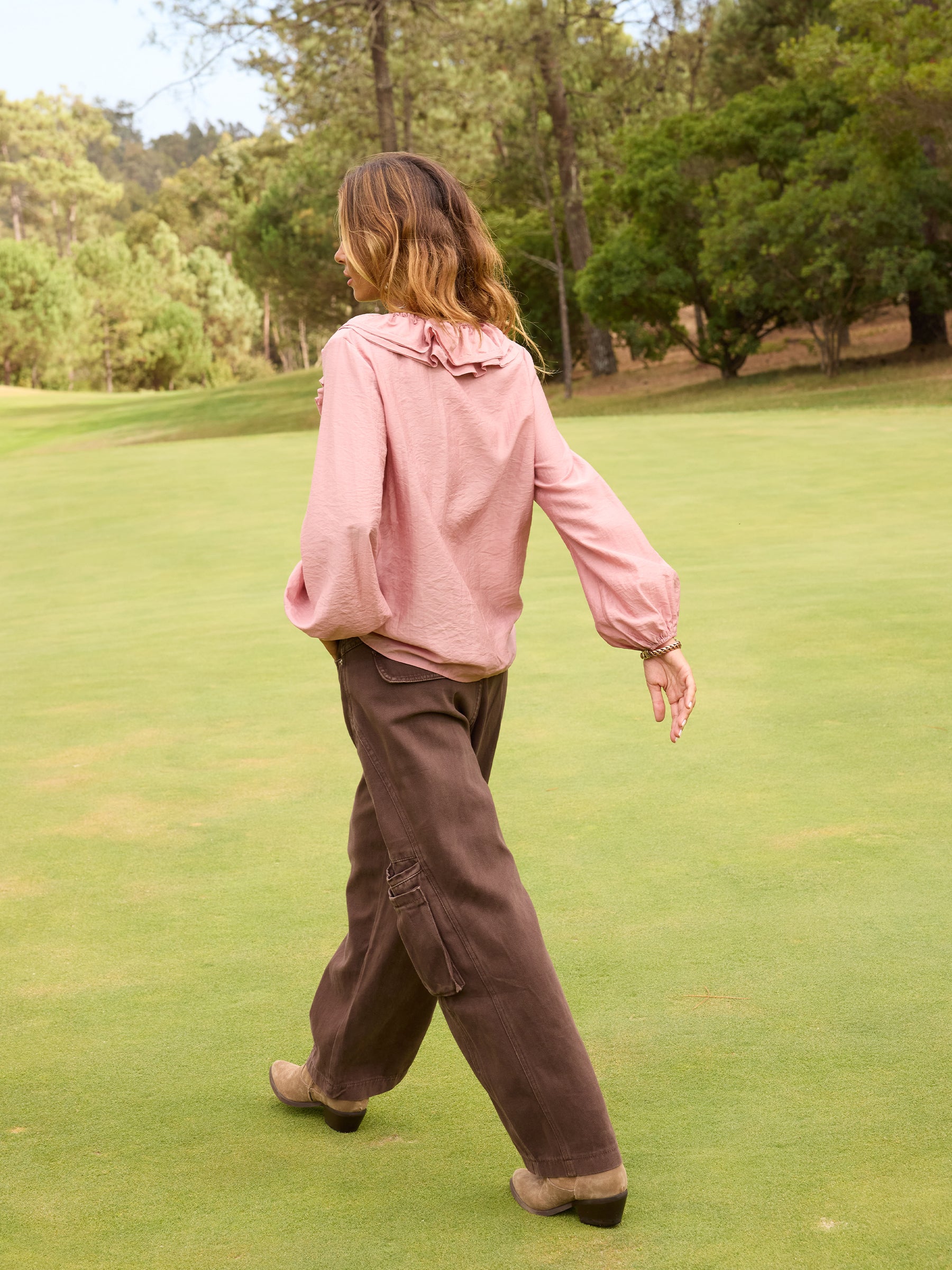 Blusa con volantes