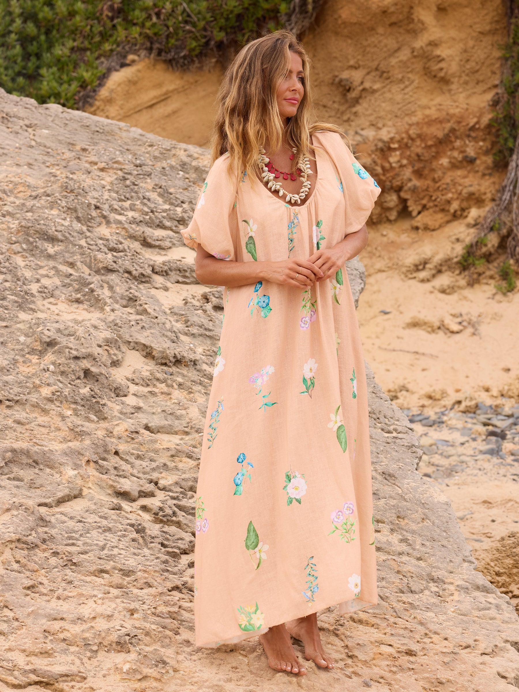 Vestido Areia Branca