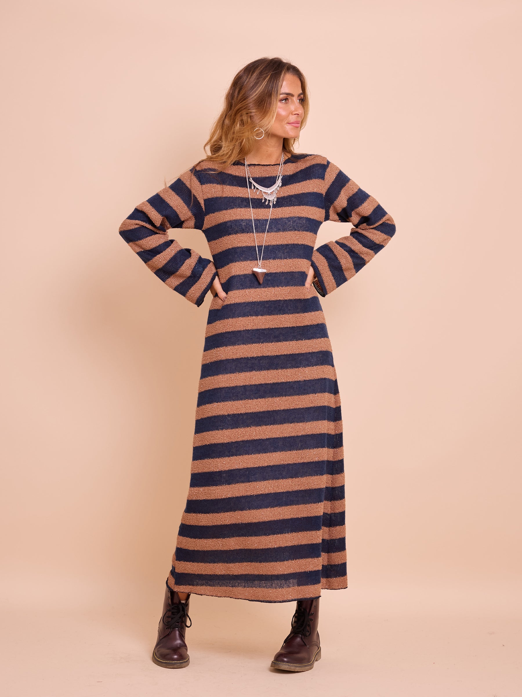 Vestido Malha Riscas