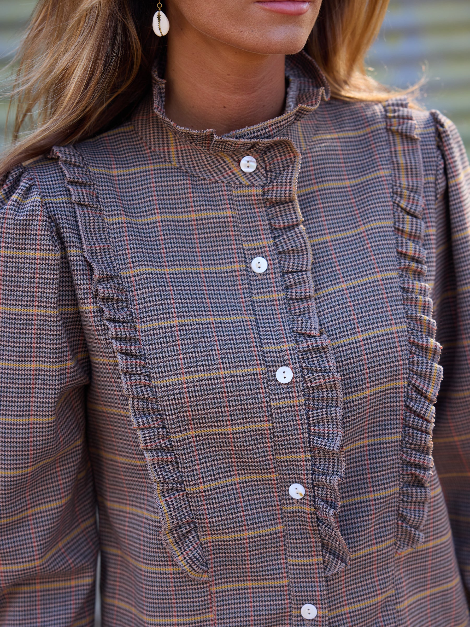 Plaid blouse