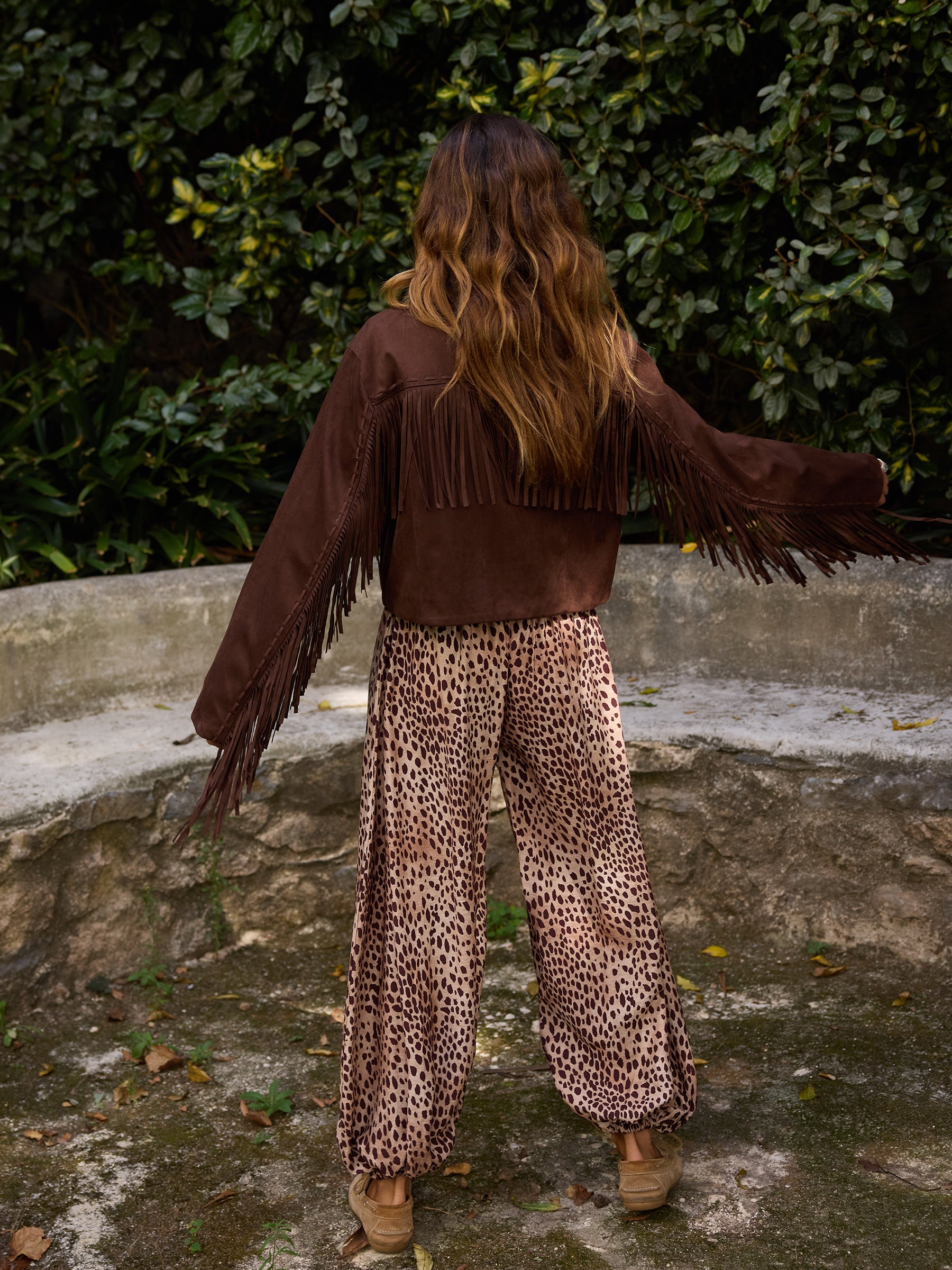 Casaco Suede Franjas