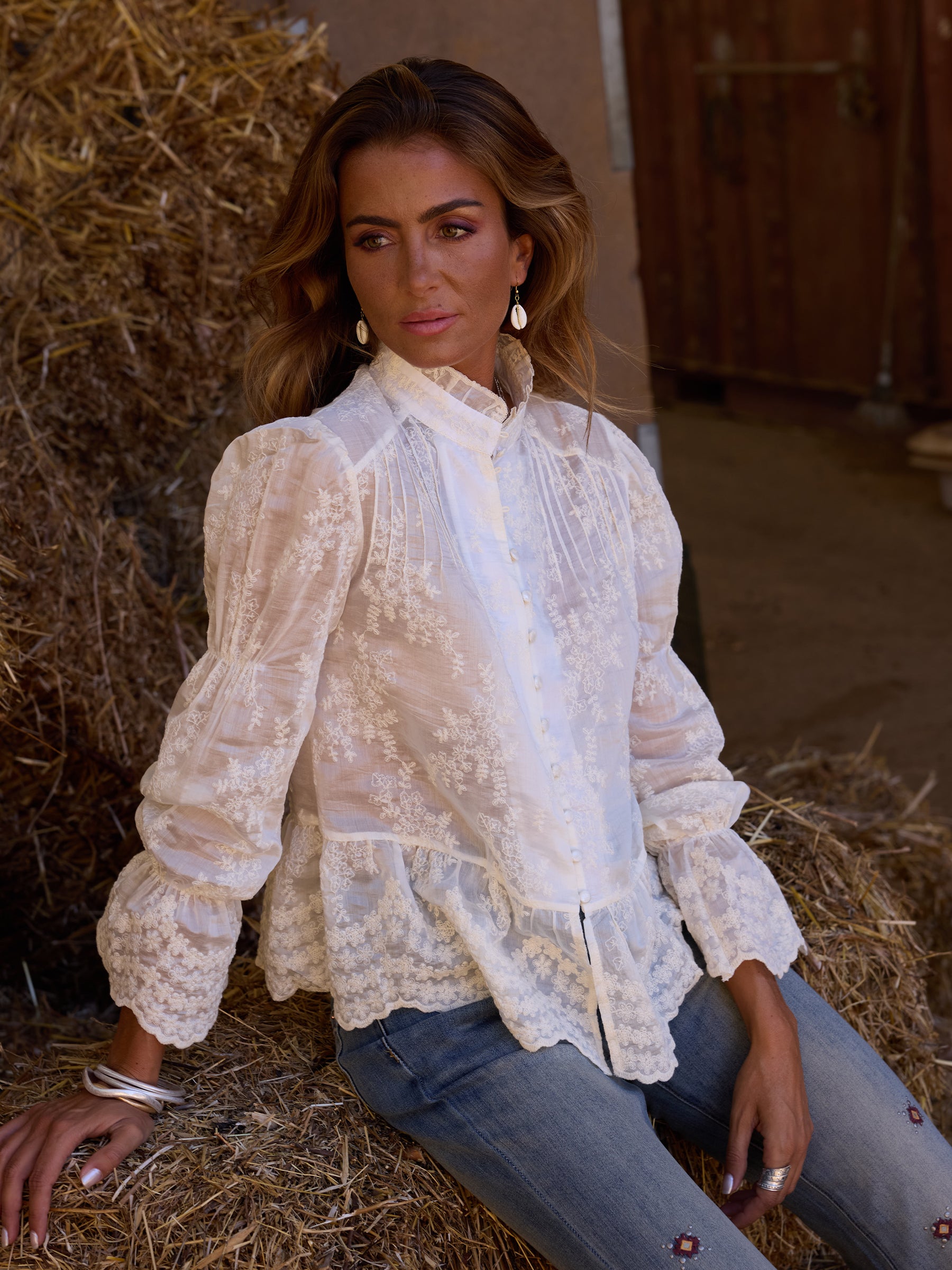 Embroidered blouse