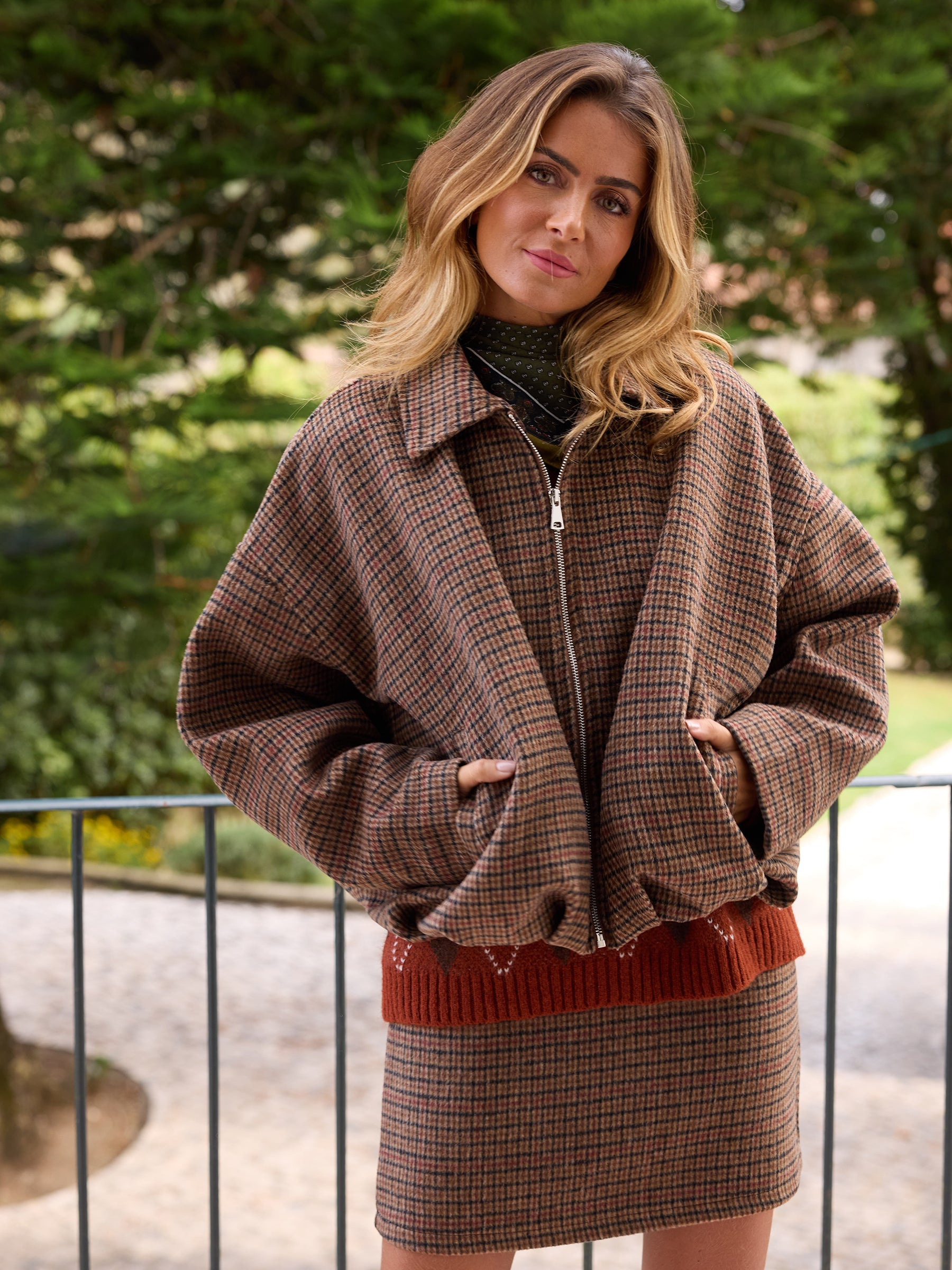 Casaco Pied-de-Poule