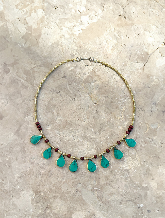 Collar Boho Turquesa