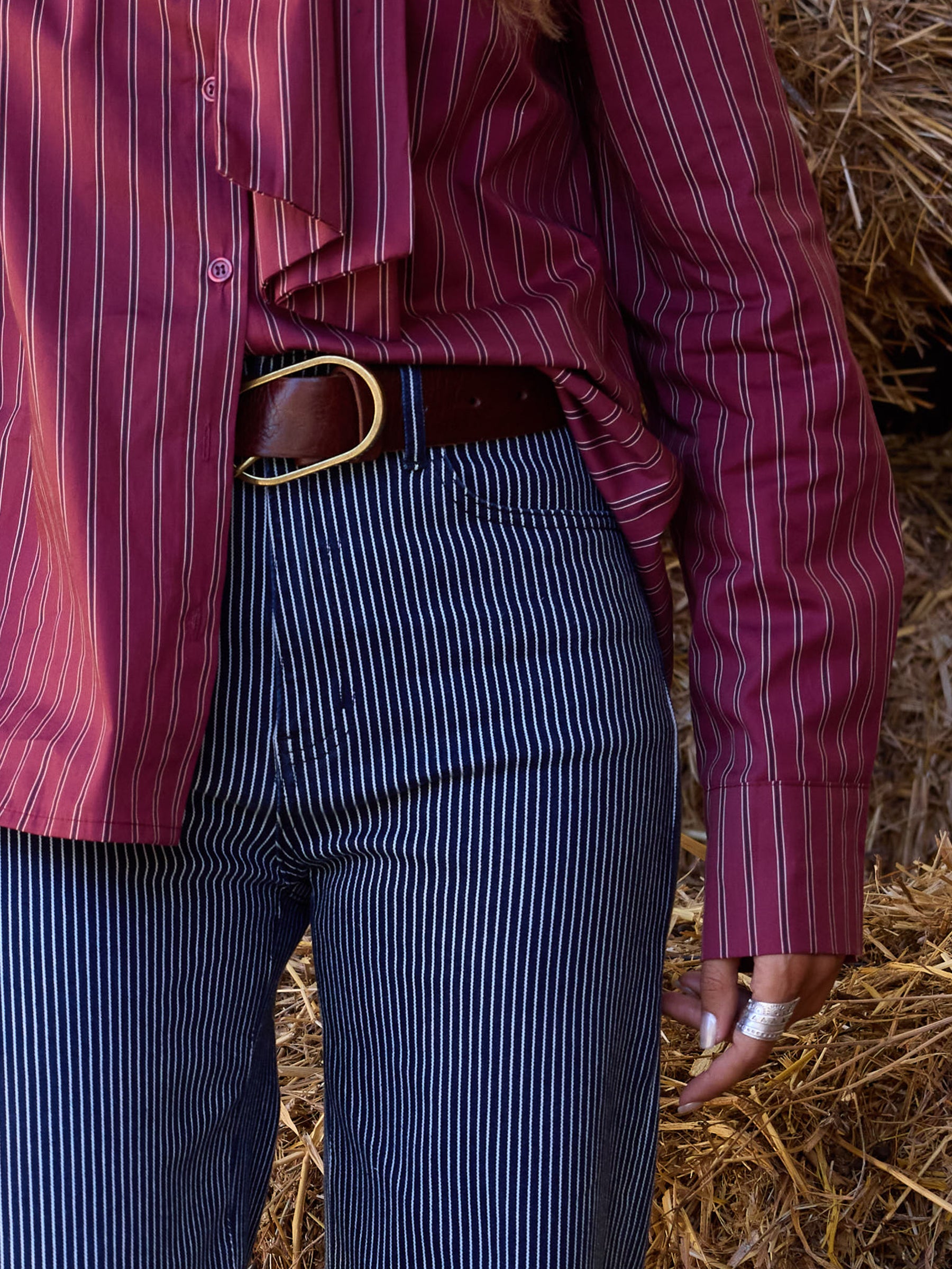Leather Belt with studs