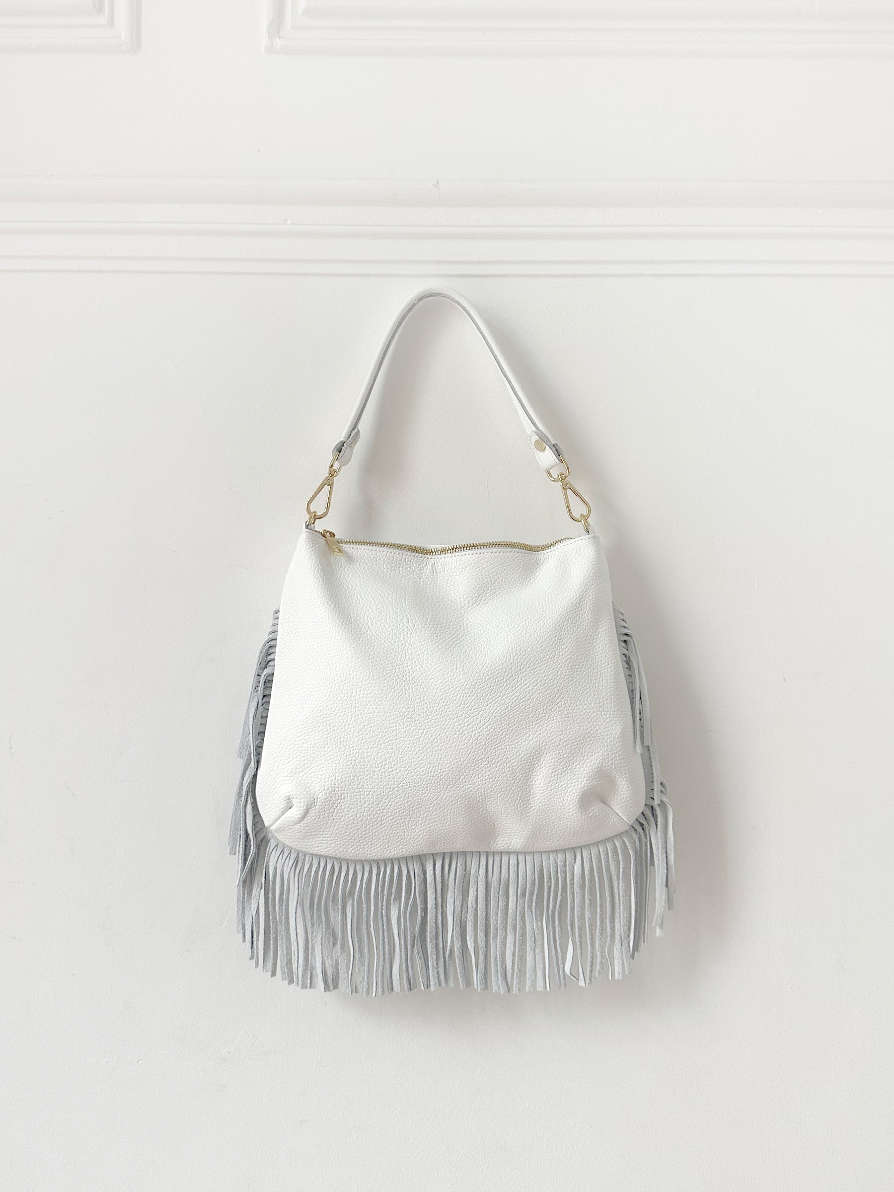 Fringed Leather Handbag