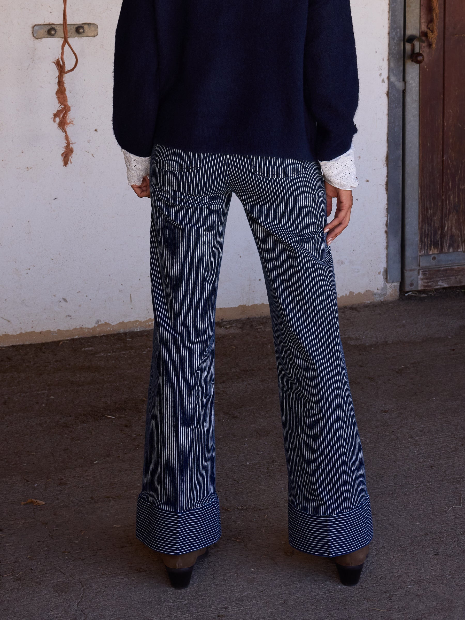 Striped jeans