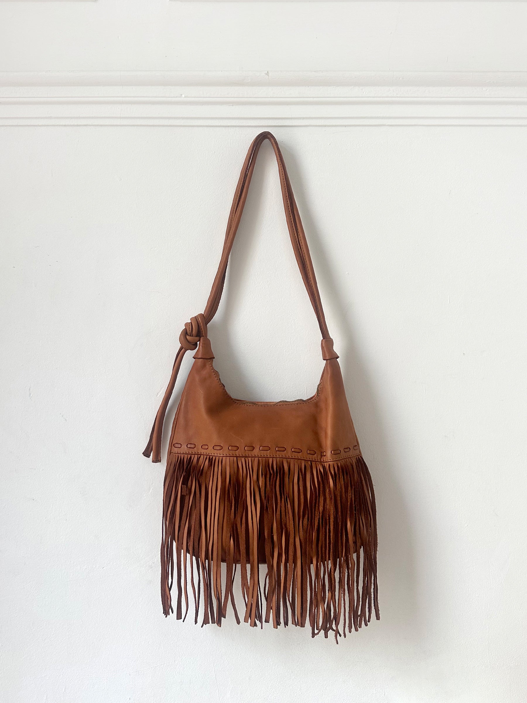 Fringed Leather Handbag