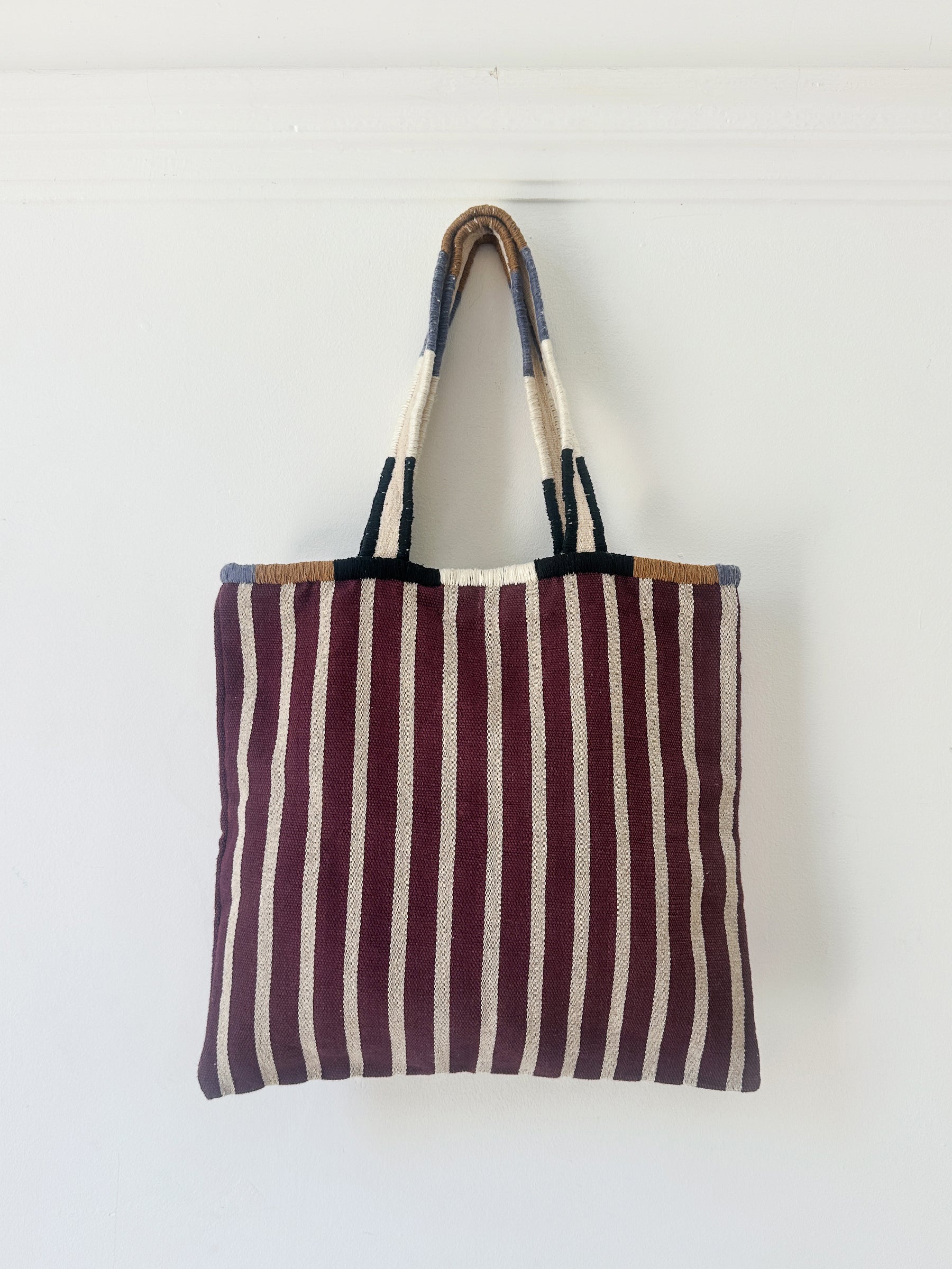 Striped bag