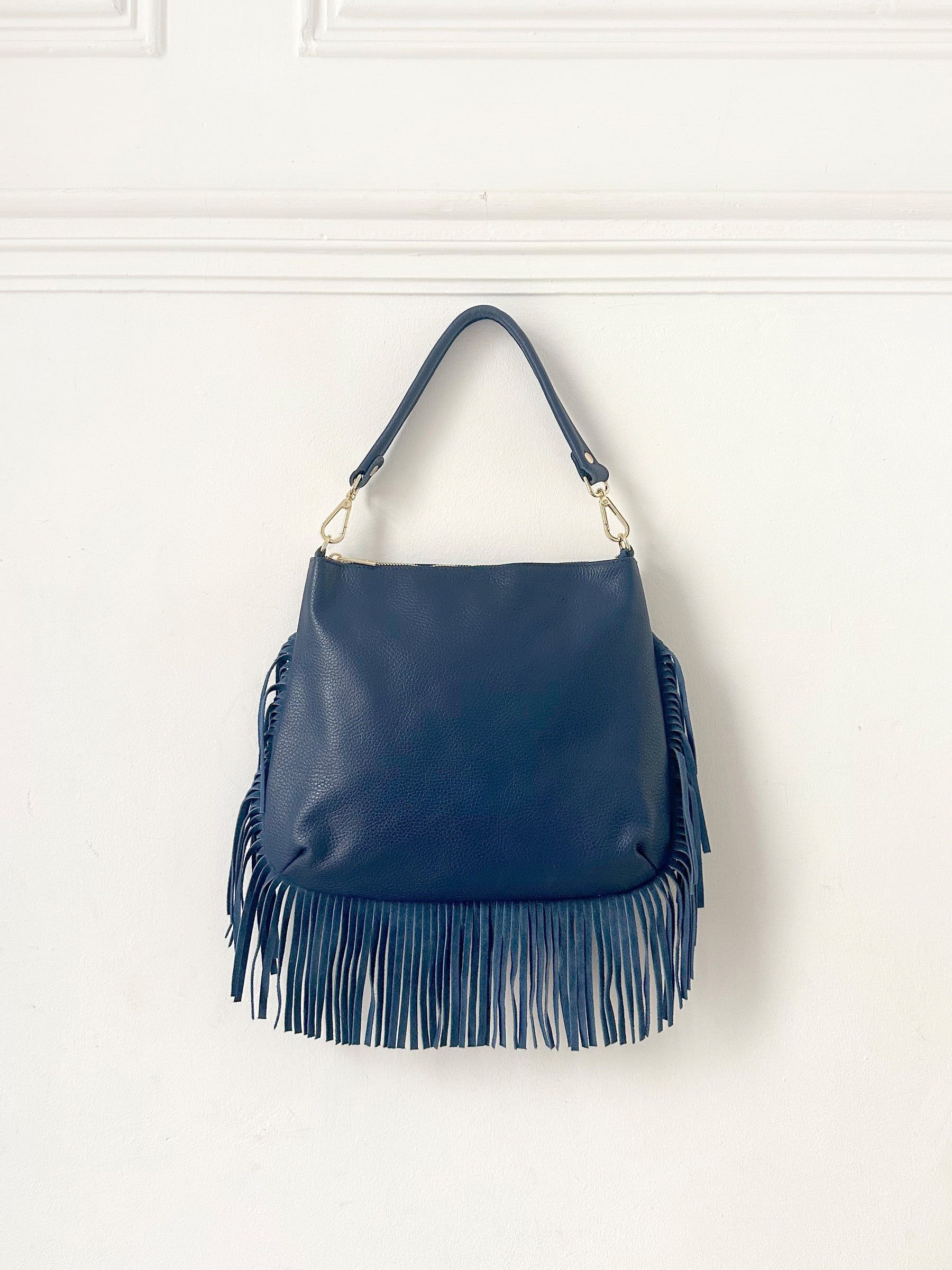 Fringed Leather Handbag