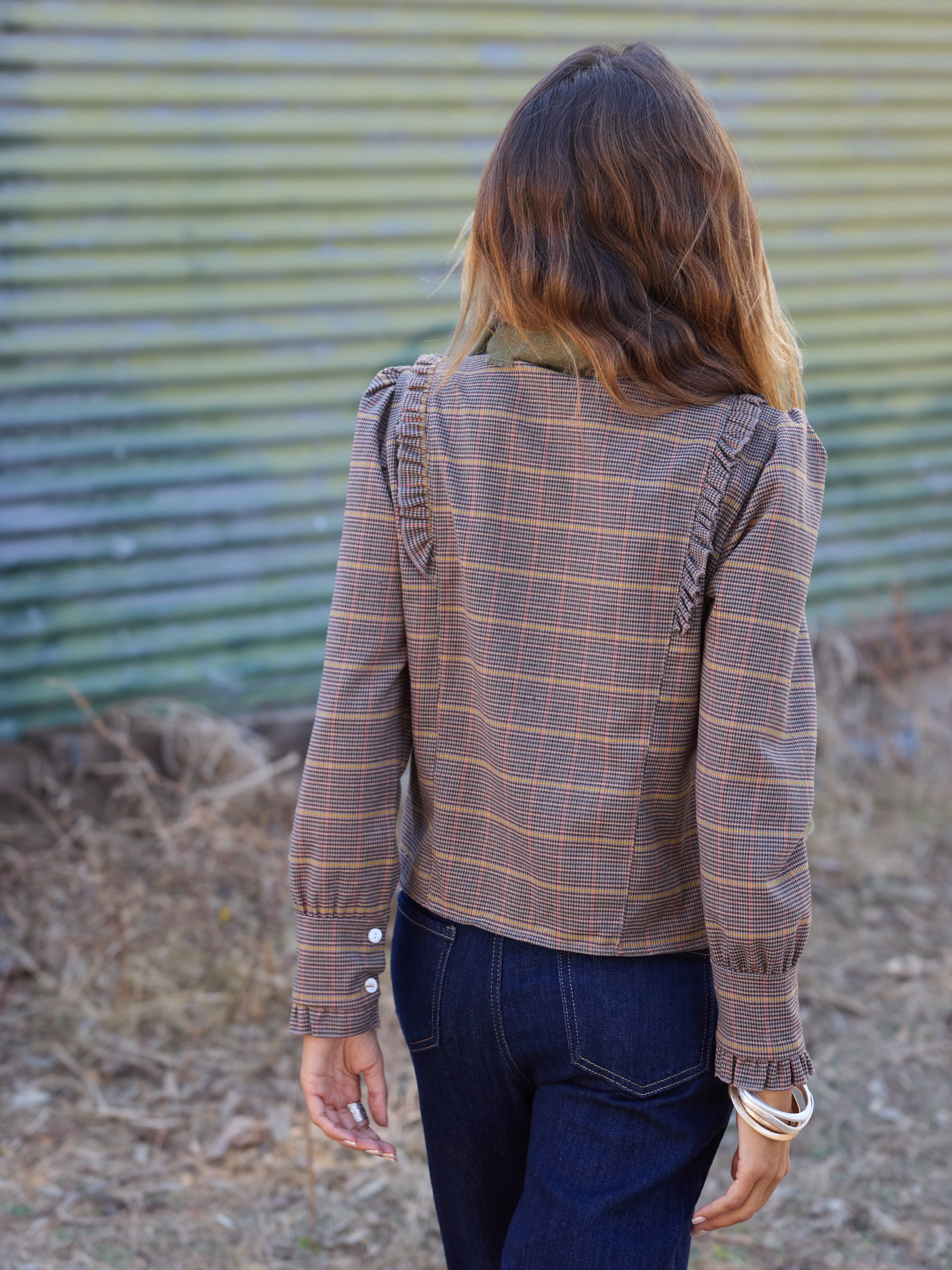 Plaid blouse
