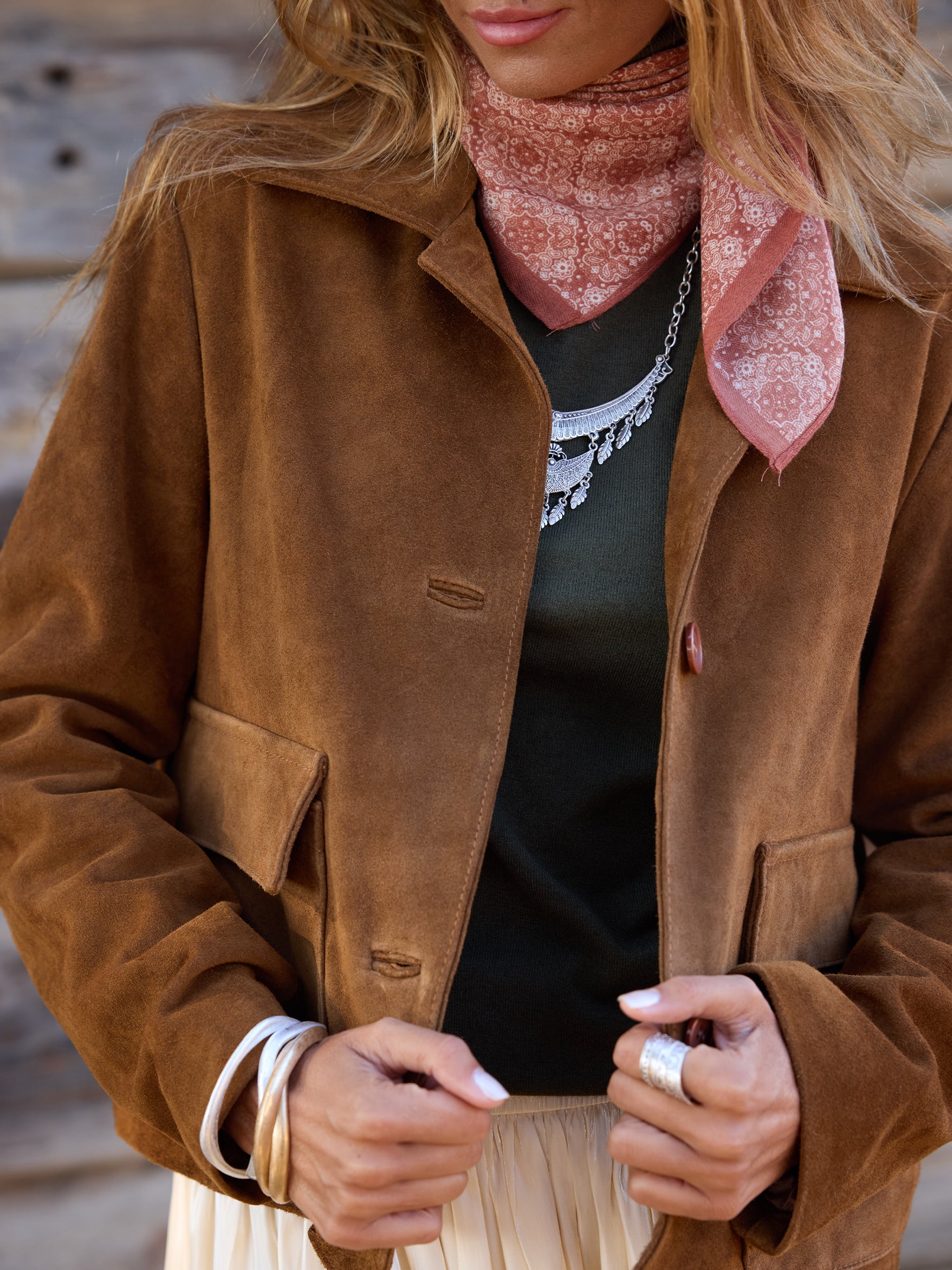 Casaco Suede