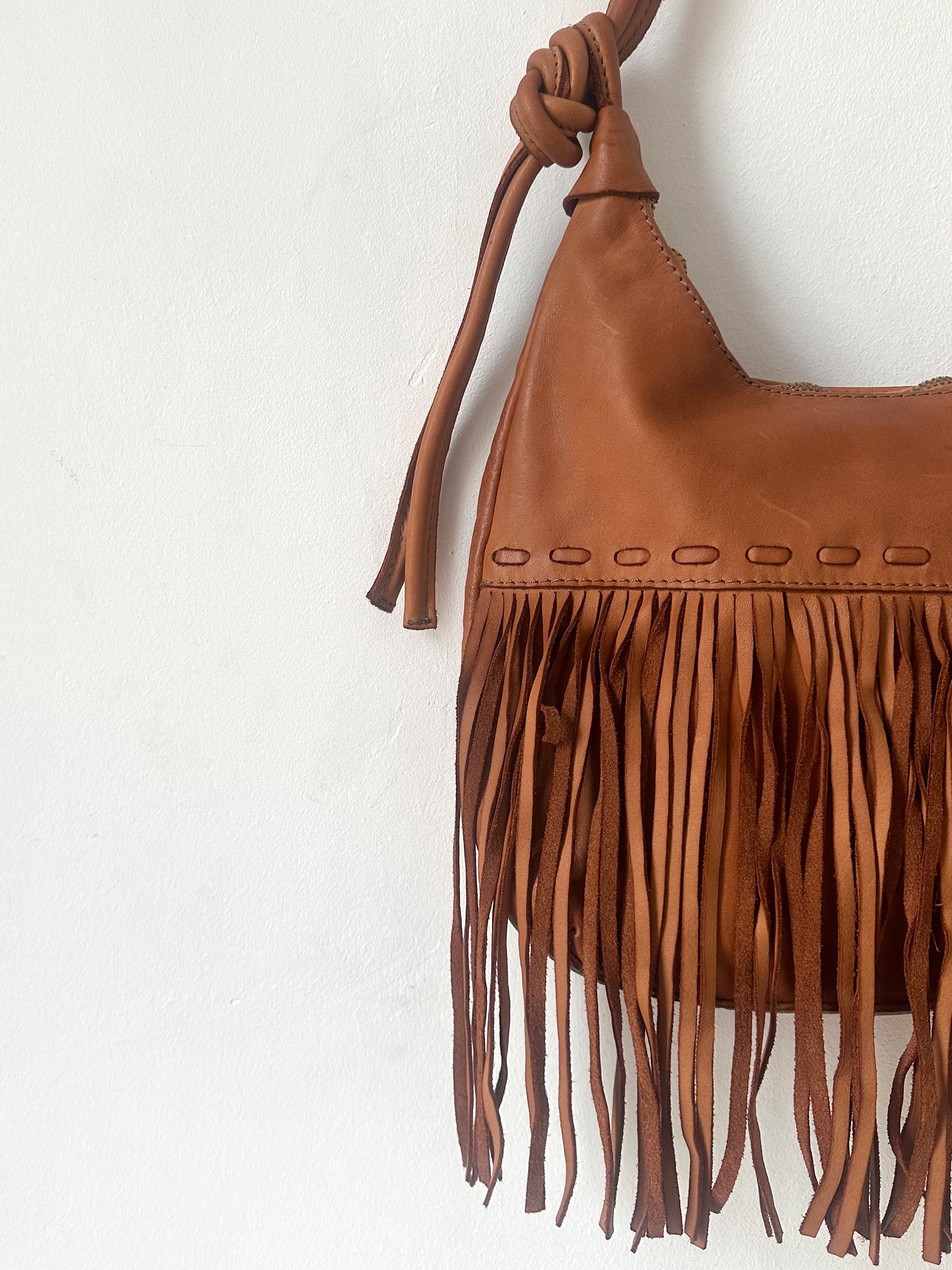 Fringed Leather Handbag