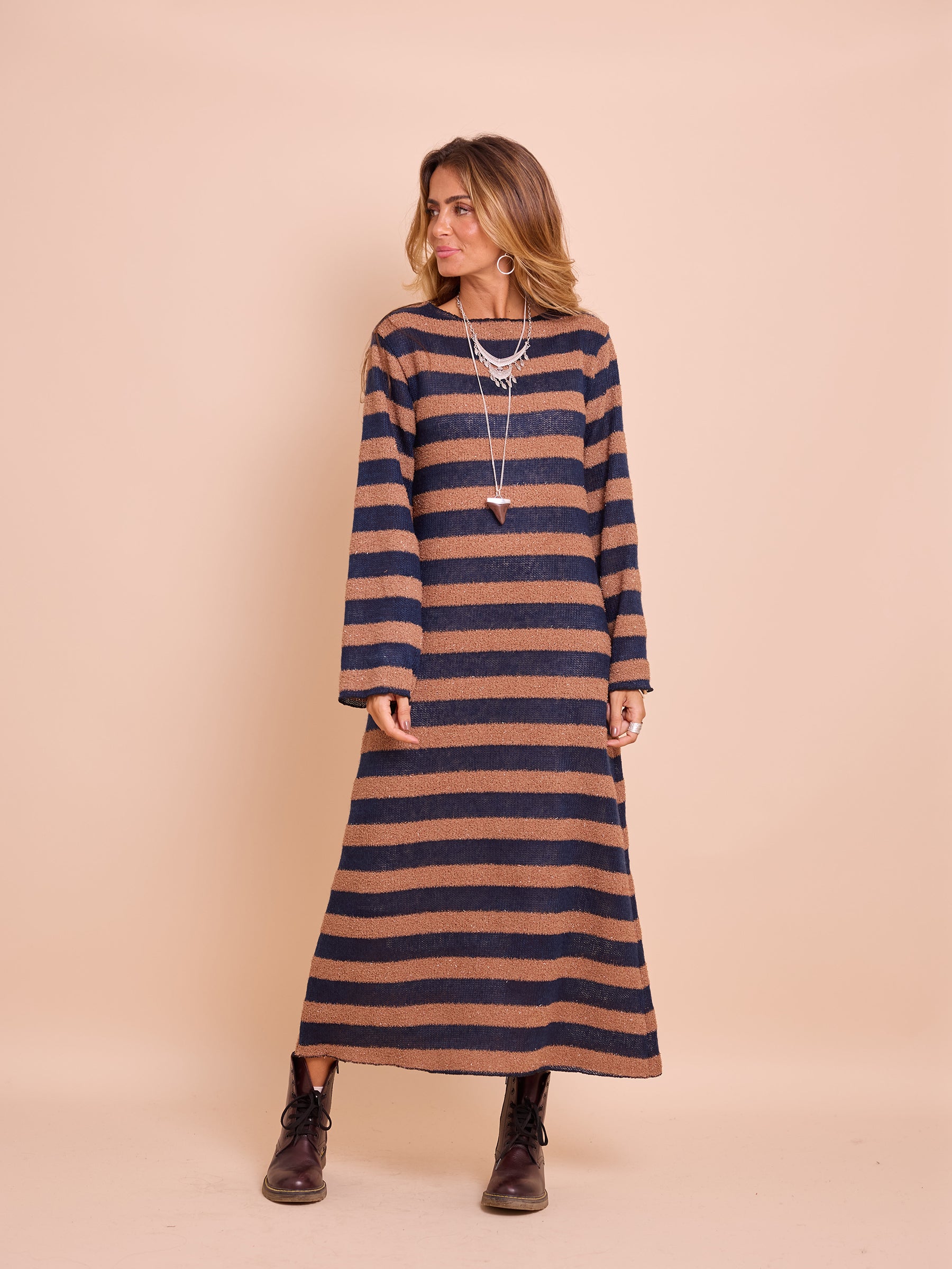 Vestido Malha Riscas