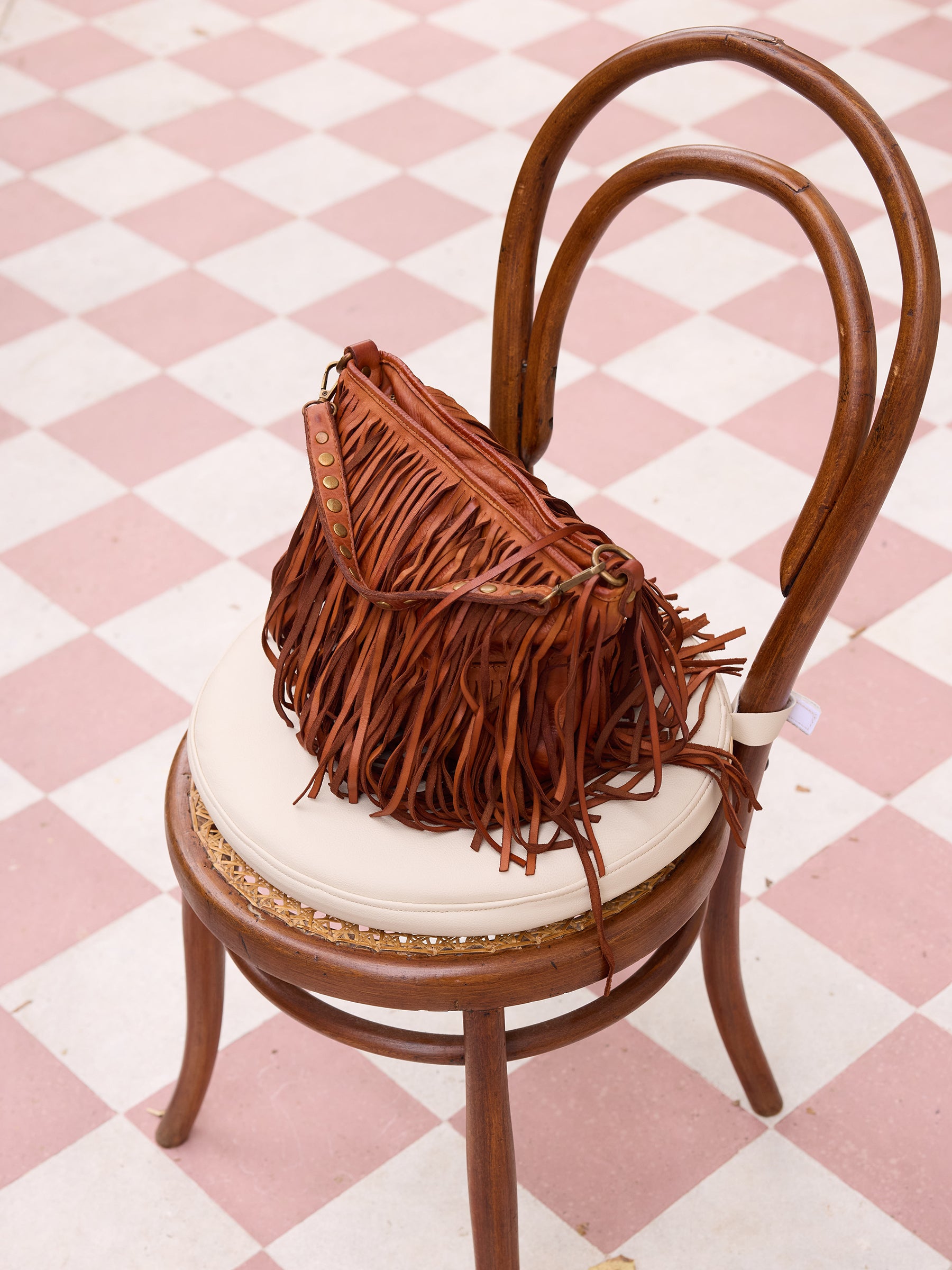 Fringed Leather Handbag