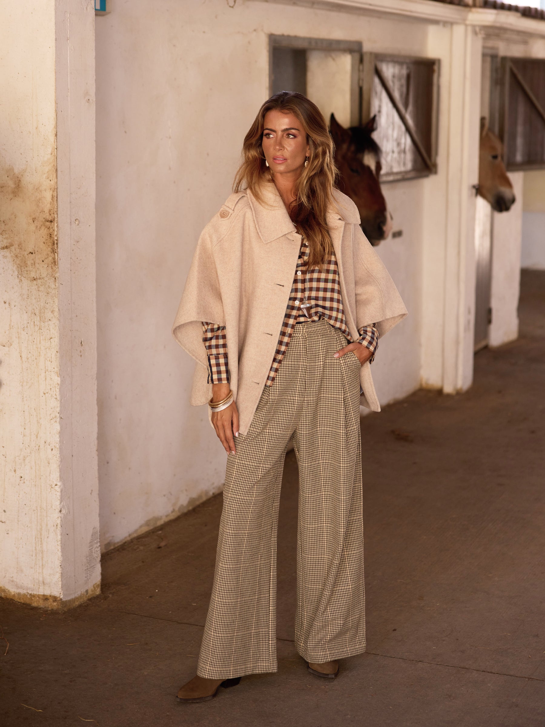 Wool cape