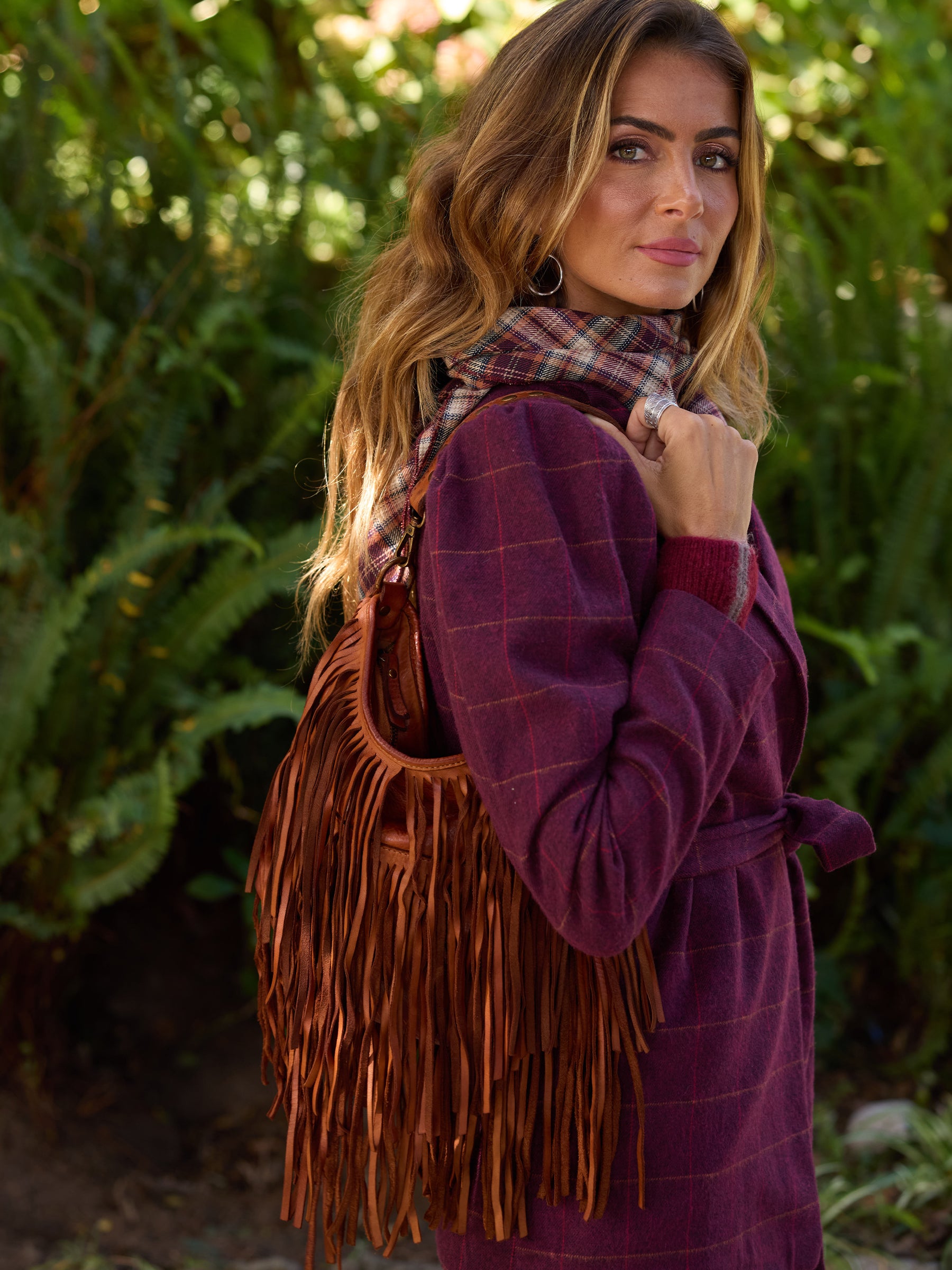 Fringed Leather Handbag