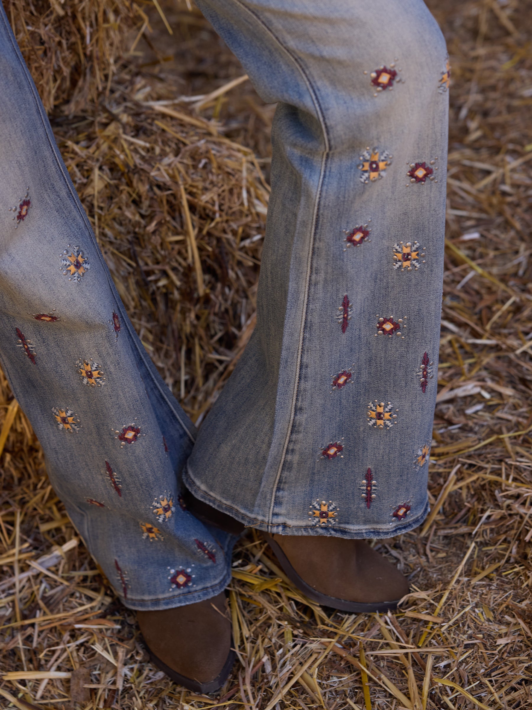Embroidered jeans