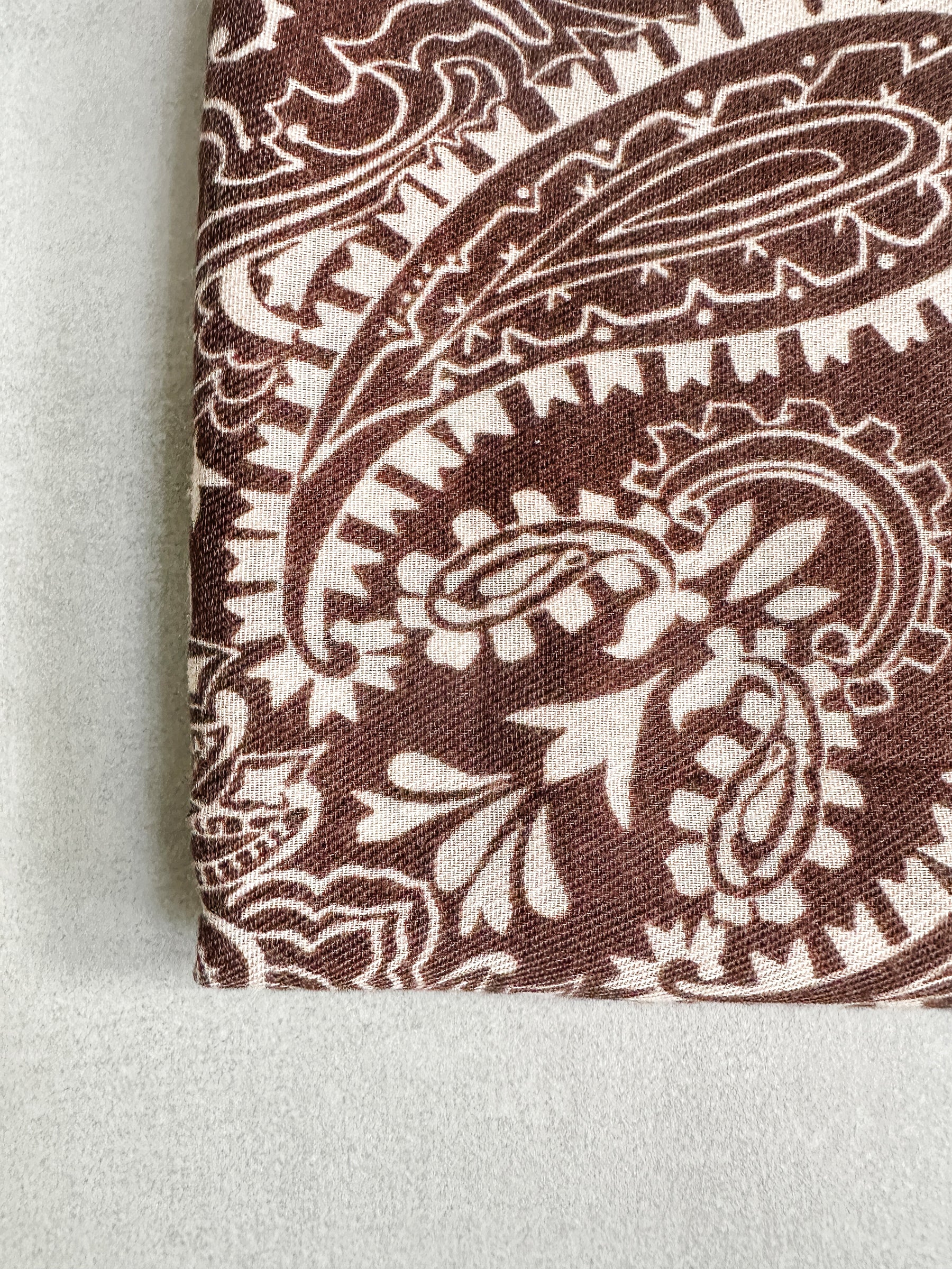 Brown Paisley scarf