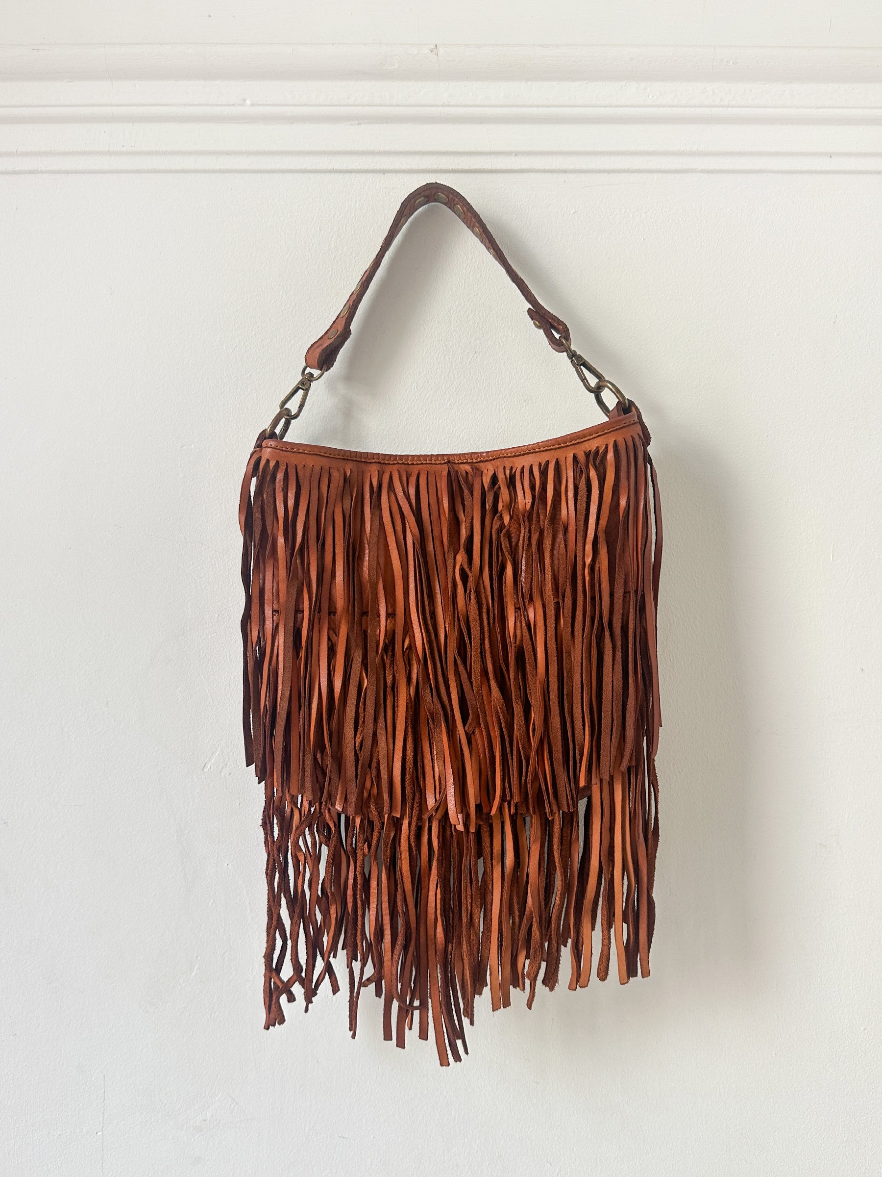 Fringed Leather Handbag
