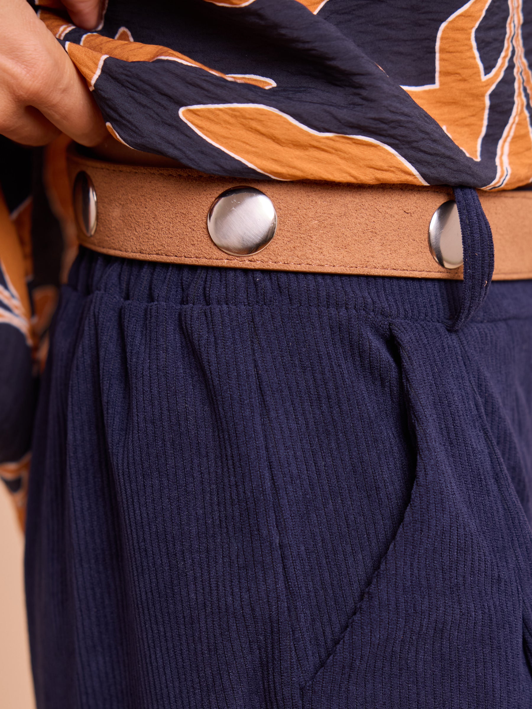 Leather Belt with studs