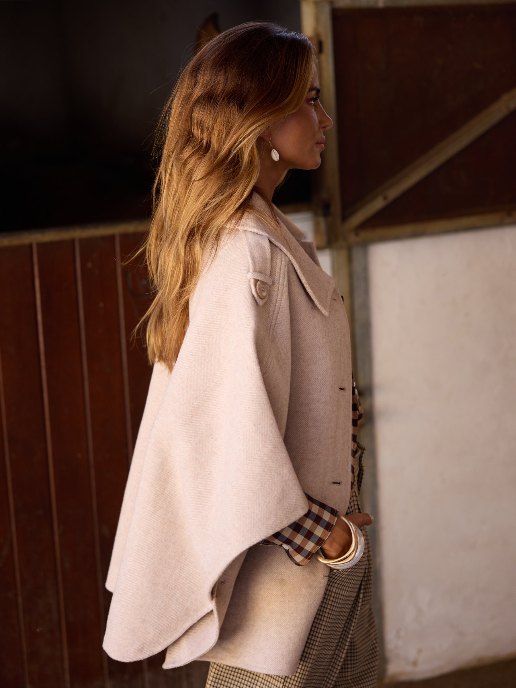 Wool cape