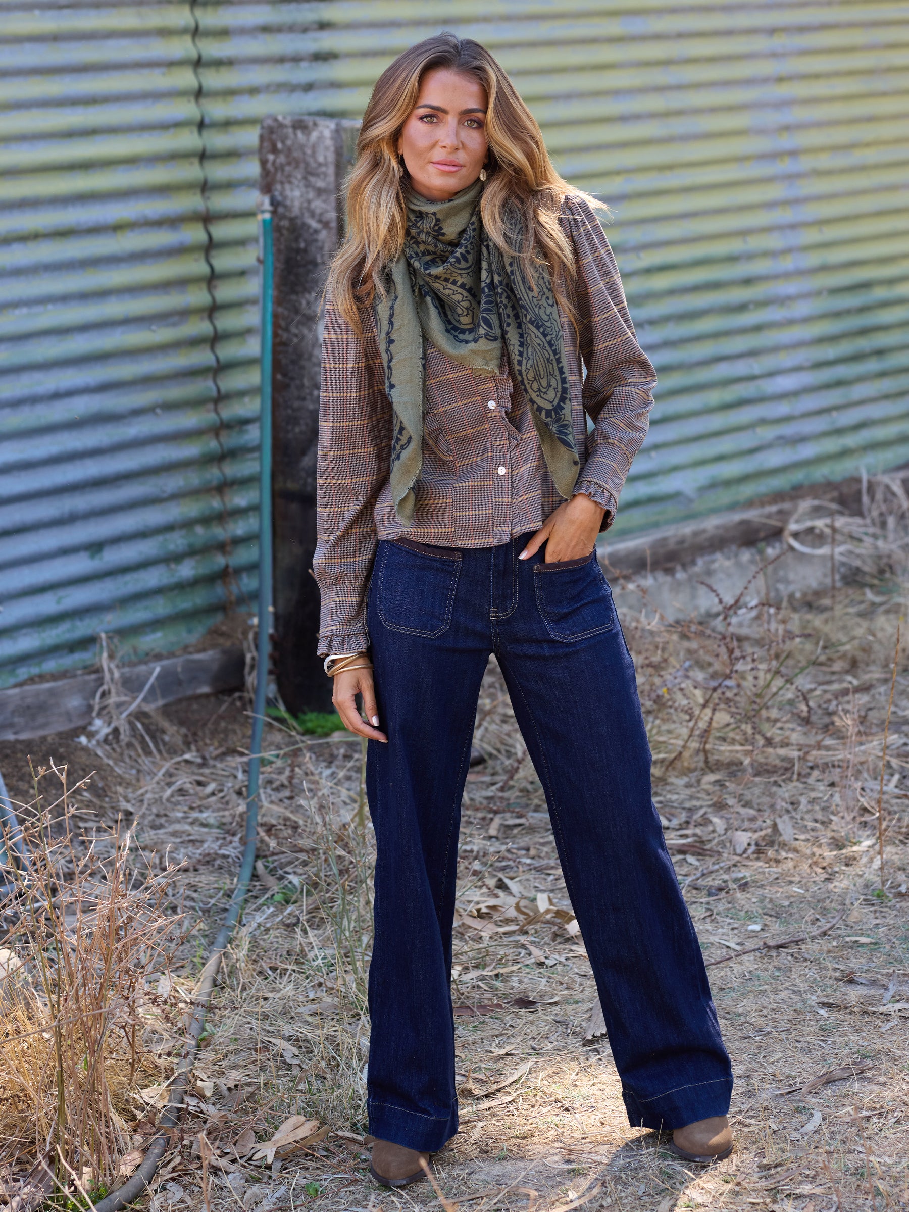 Plaid blouse