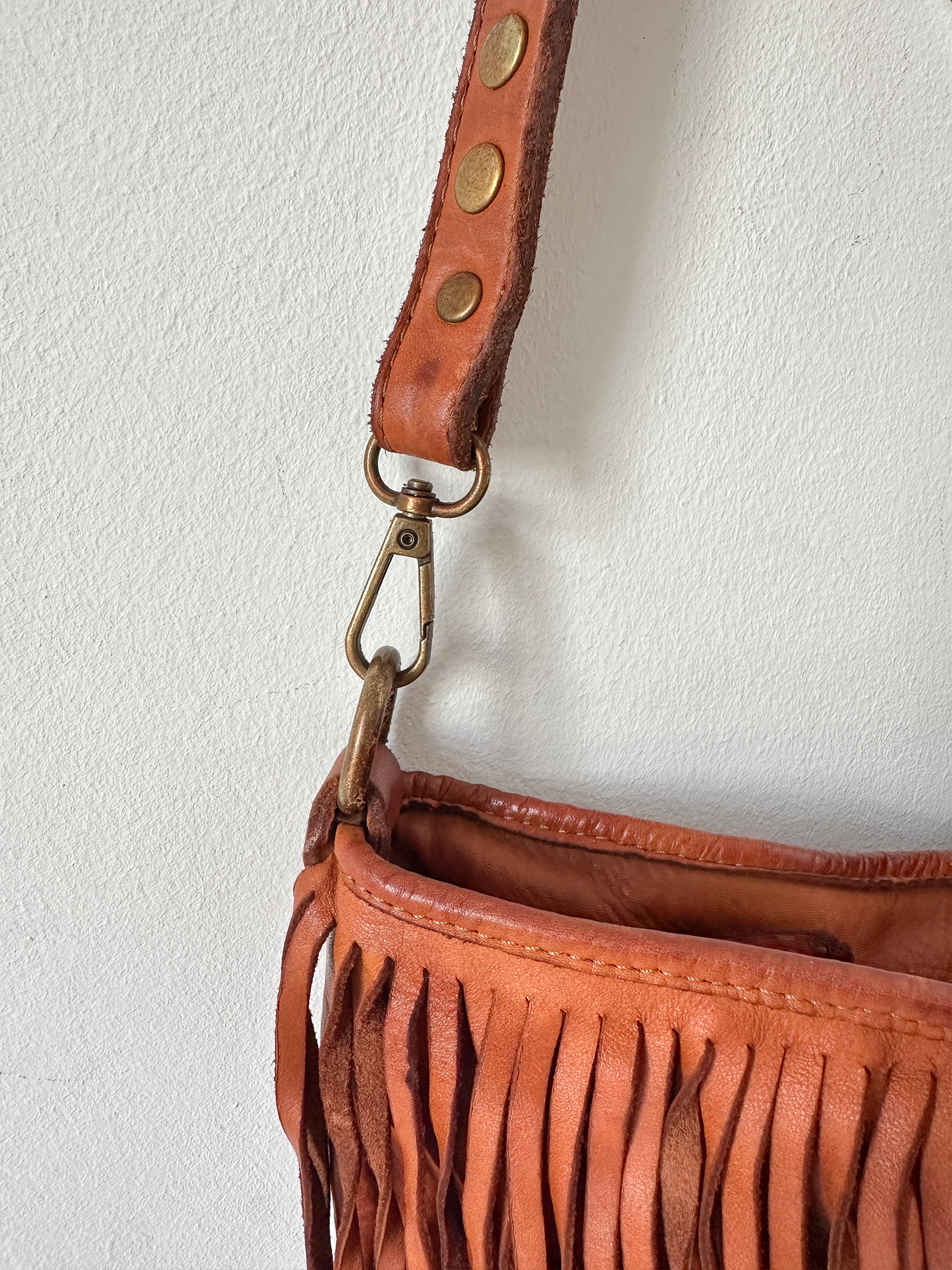Fringed Leather Handbag