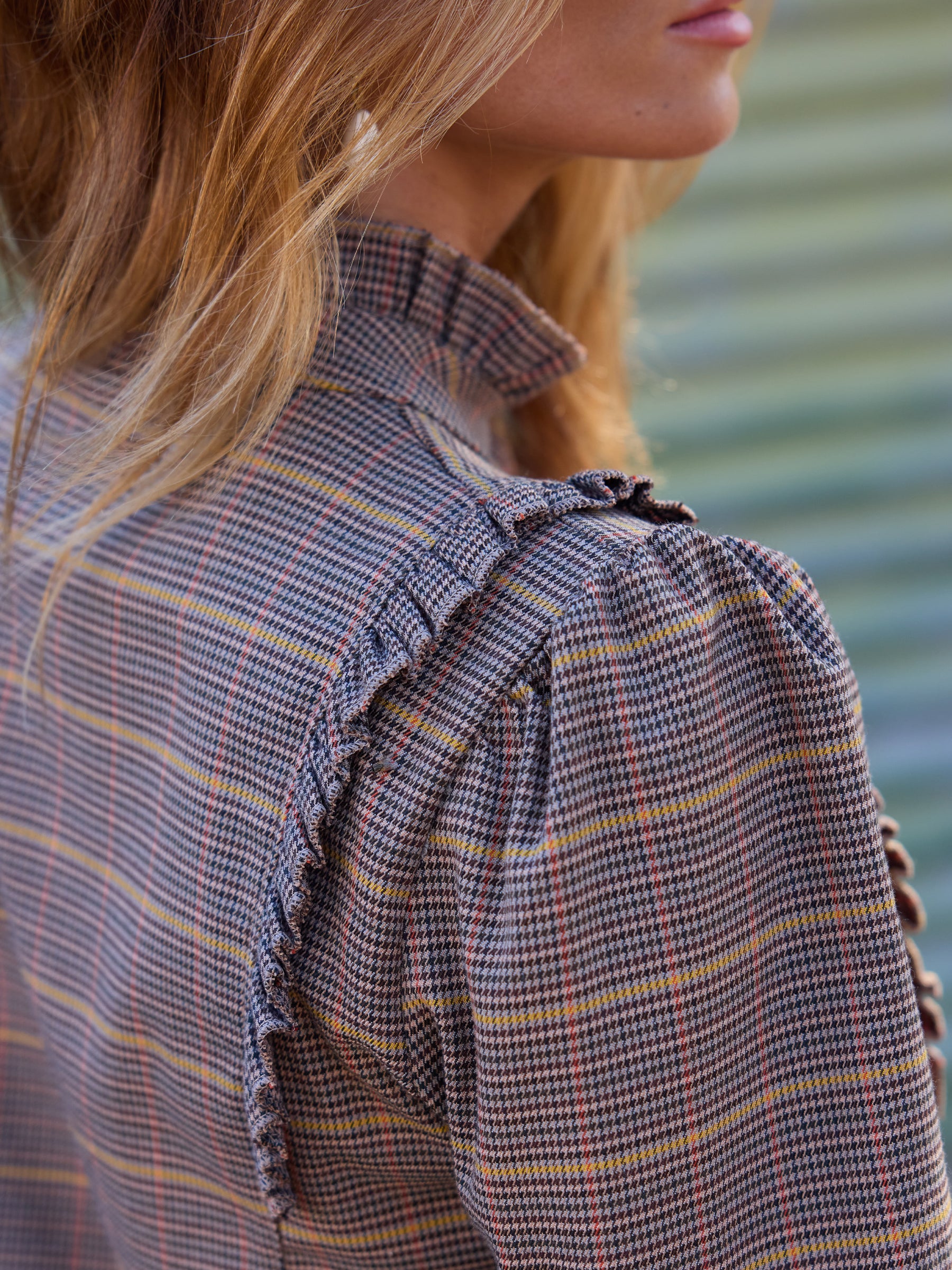 Plaid blouse