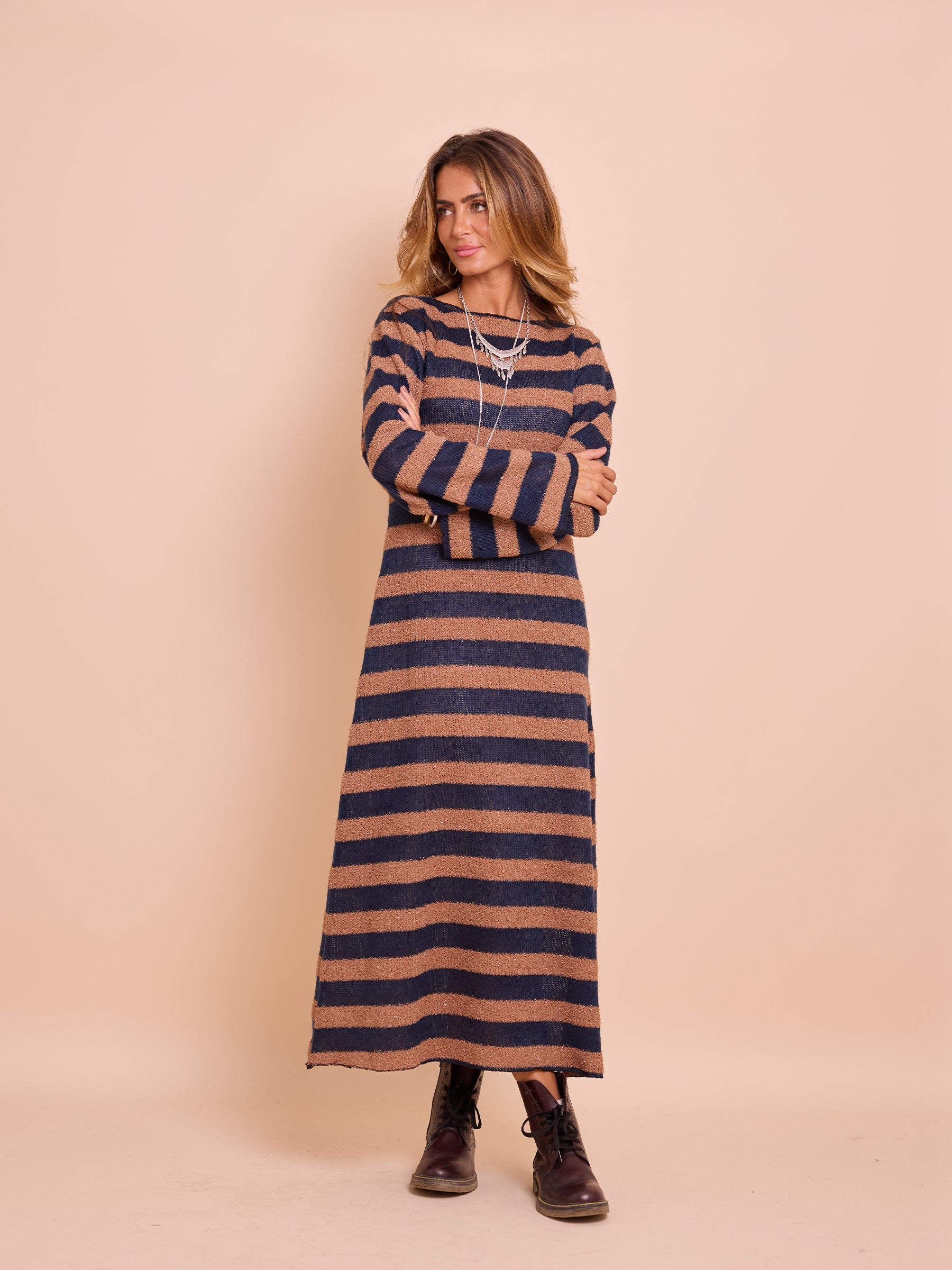 Vestido Malha Riscas