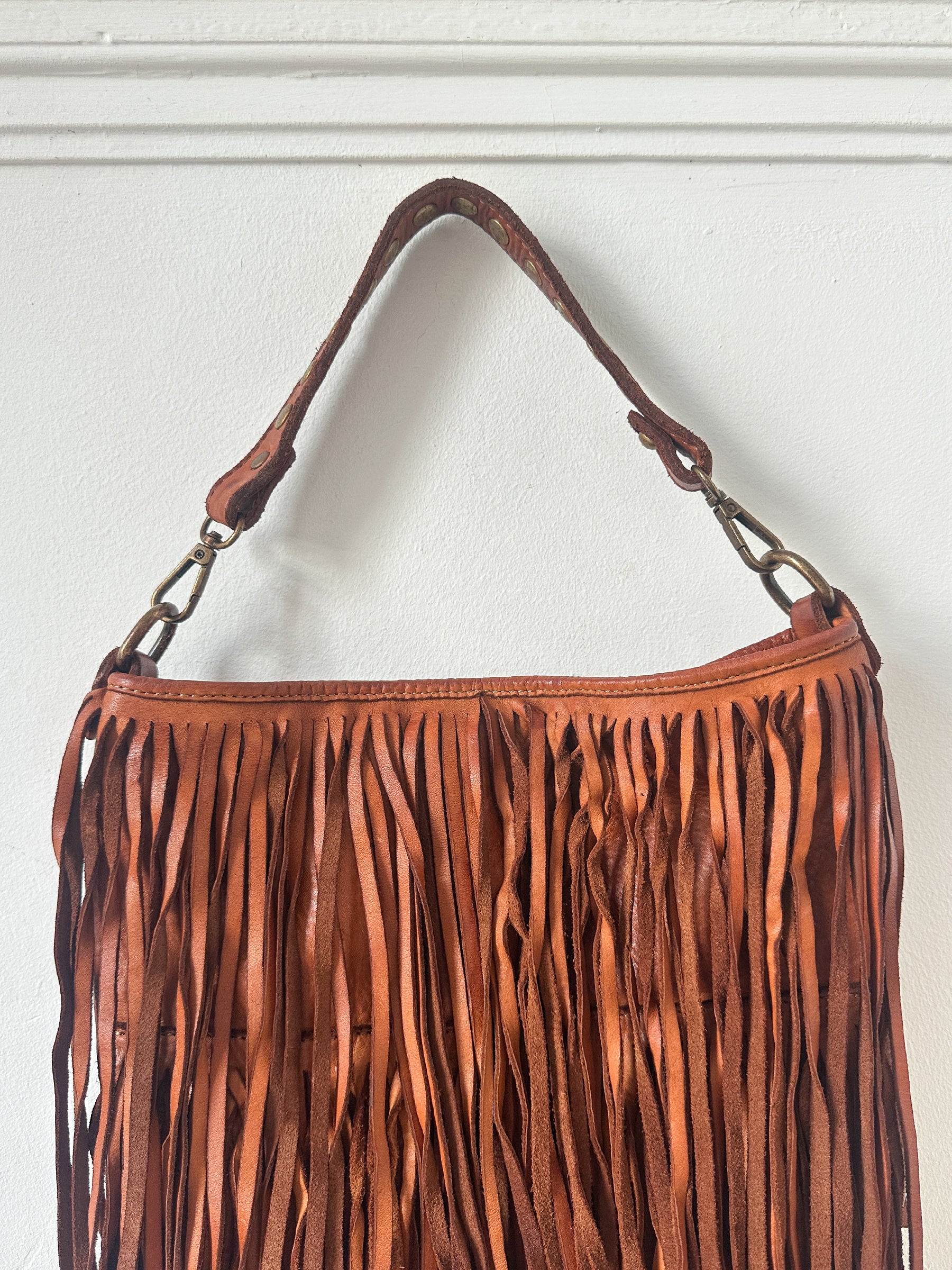 Fringed Leather Handbag