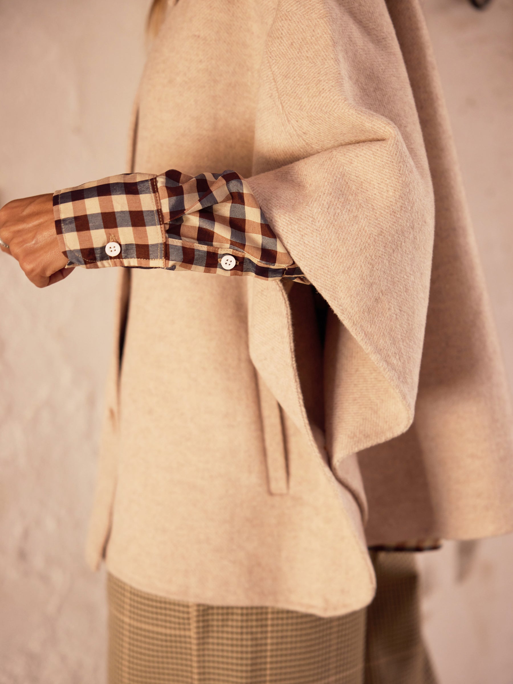 Wool cape