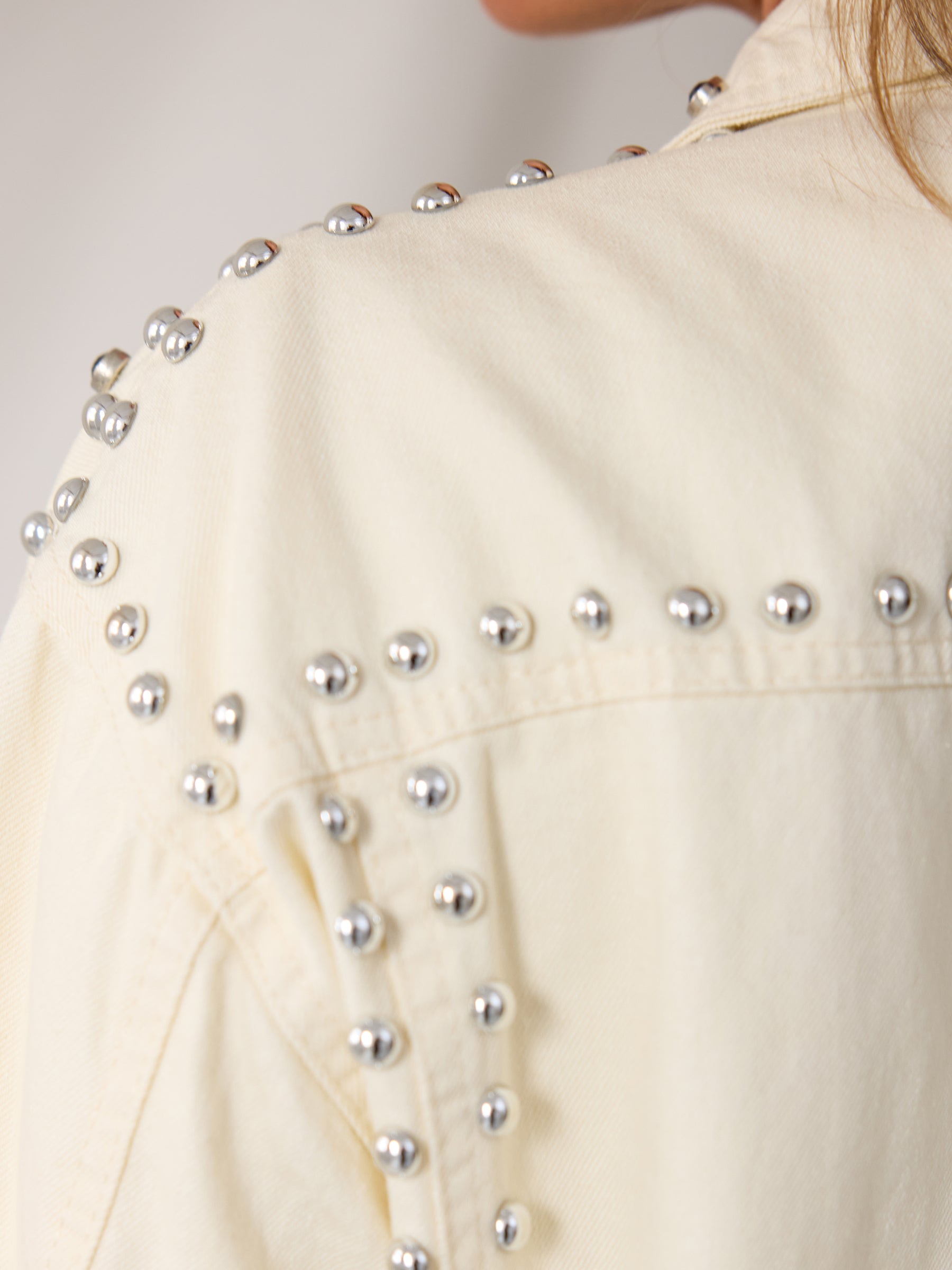 Jacket with studs