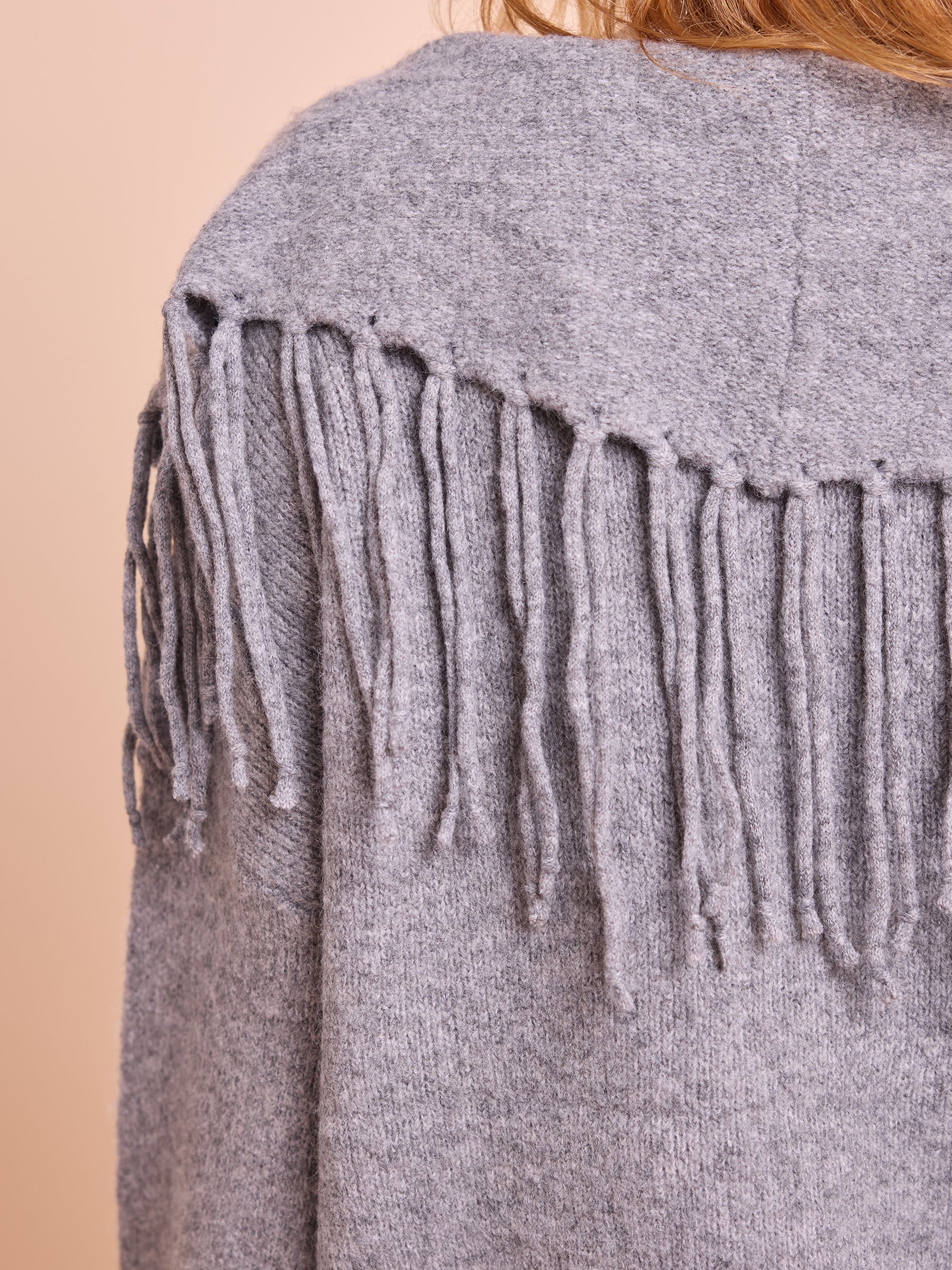 Casaco Malha Franjas