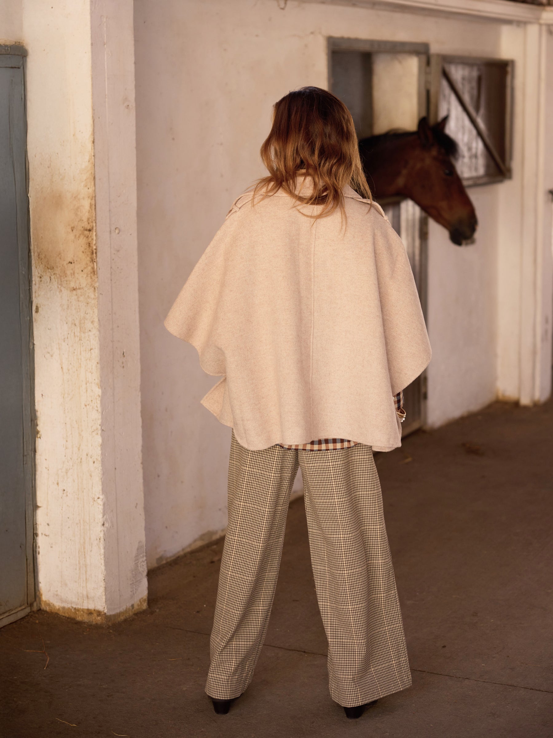 Wool cape