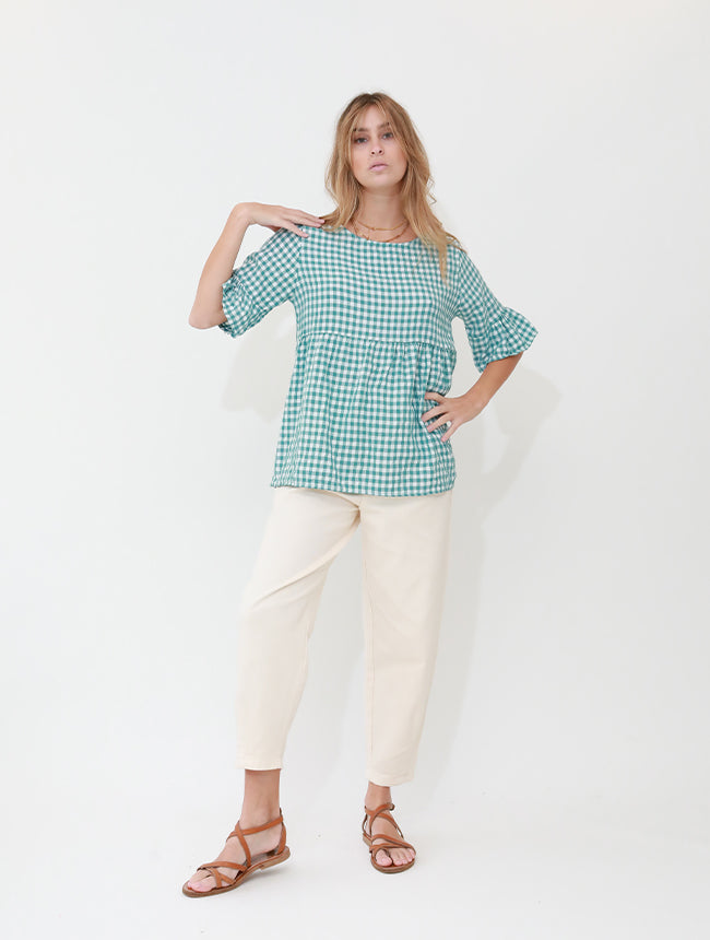 Vichy tunic