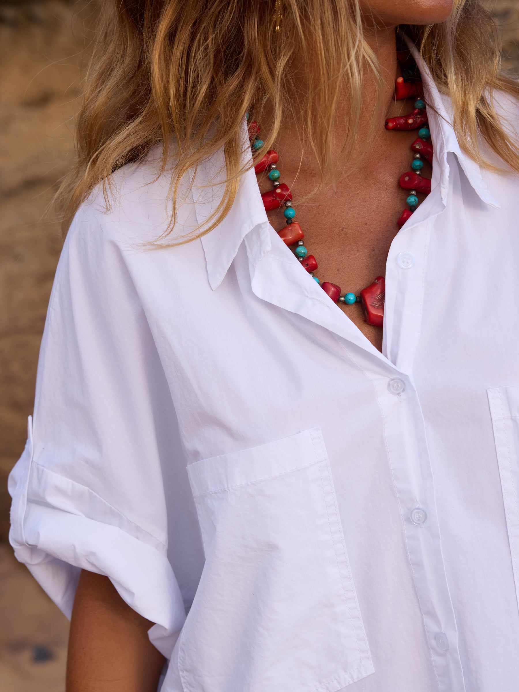 Camisa Safari Branca